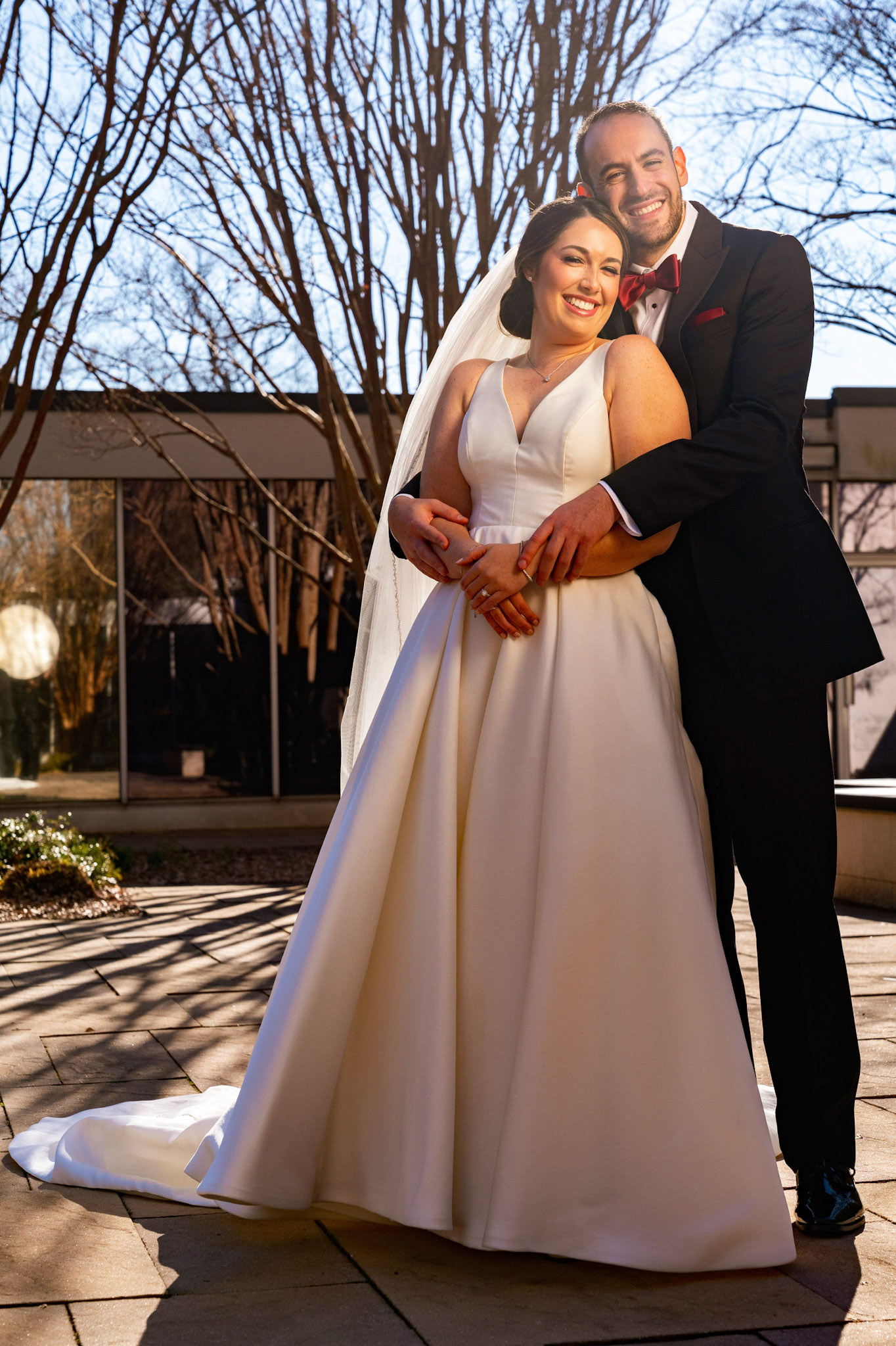 Wedding of Rebecca and Elliot at Beth Tfiloh in Pikesville, MD on Sunday, December 12, 2021.