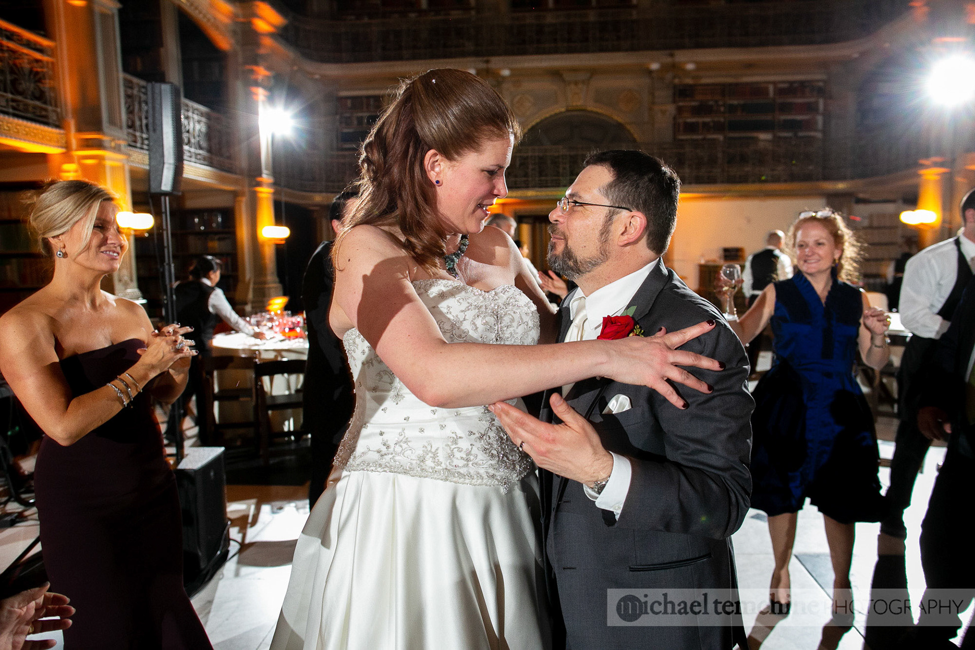 Denise and Sylvain's Peabody Institute wedding on March 2, 2019 in Baltimore, MD