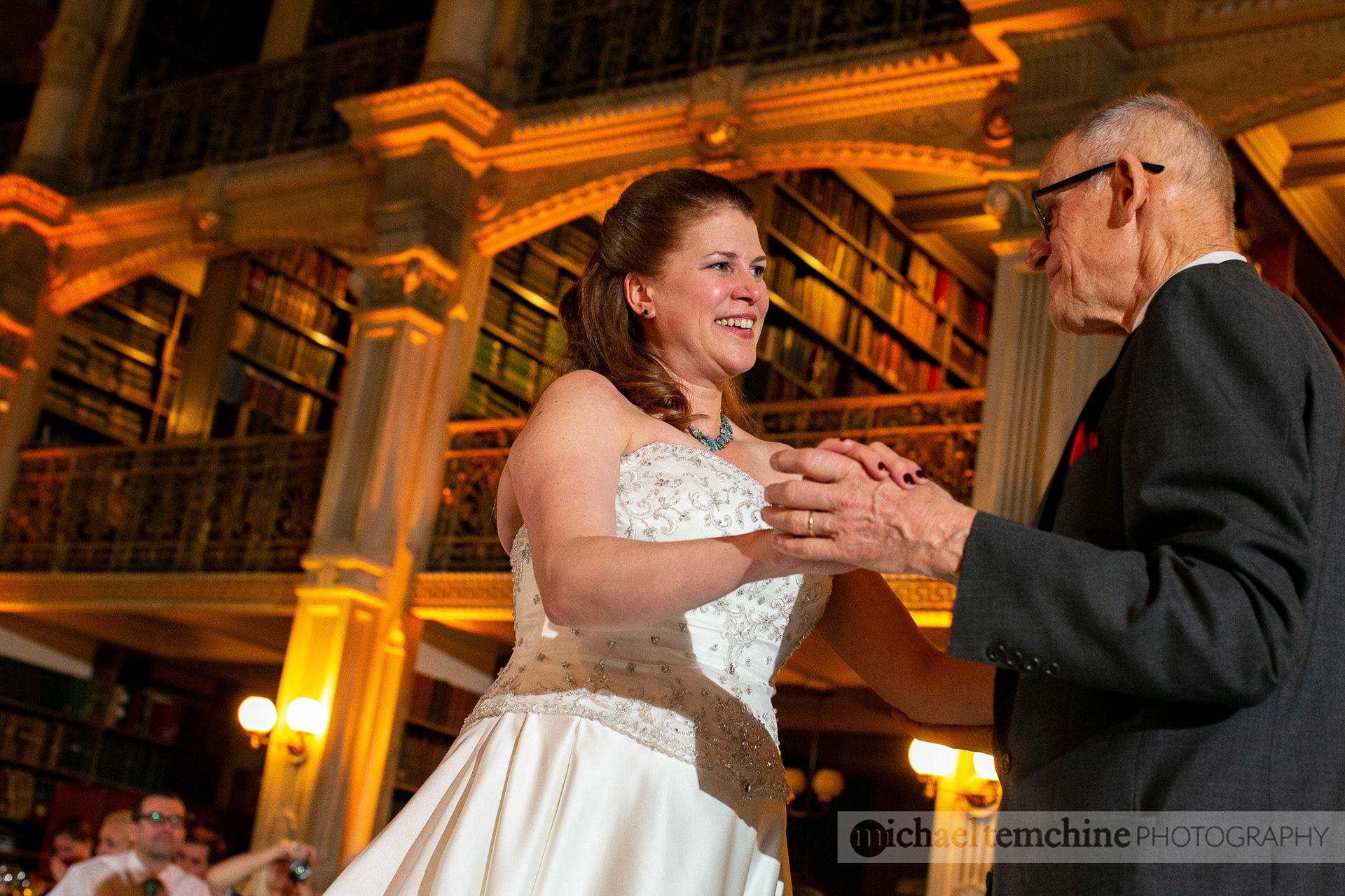Denise and Sylvain's Peabody Institute wedding on March 2, 2019 in Baltimore, MD