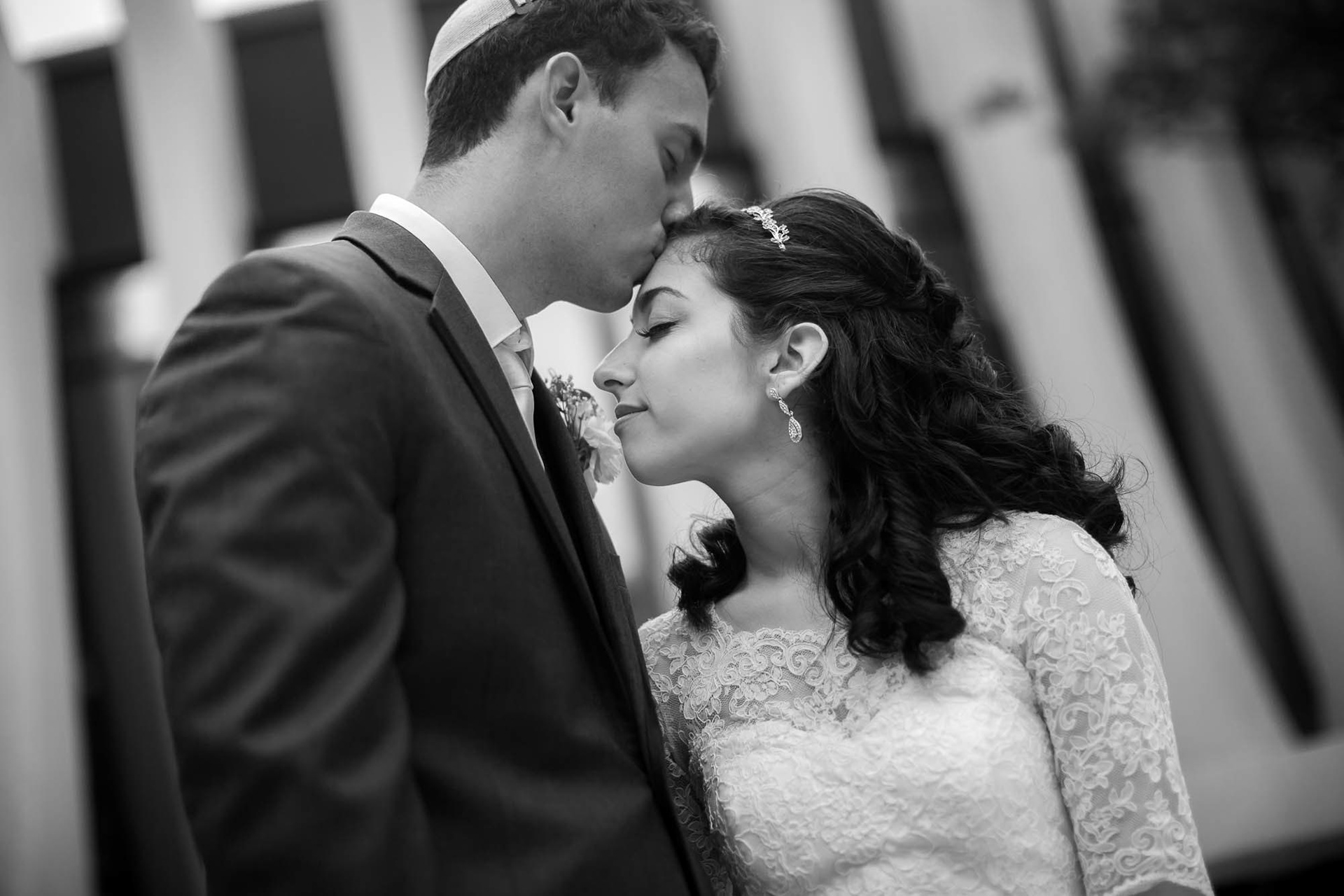 Arienne and Avi wed at Beth Tfiloh on Sunday, June10, 2018.