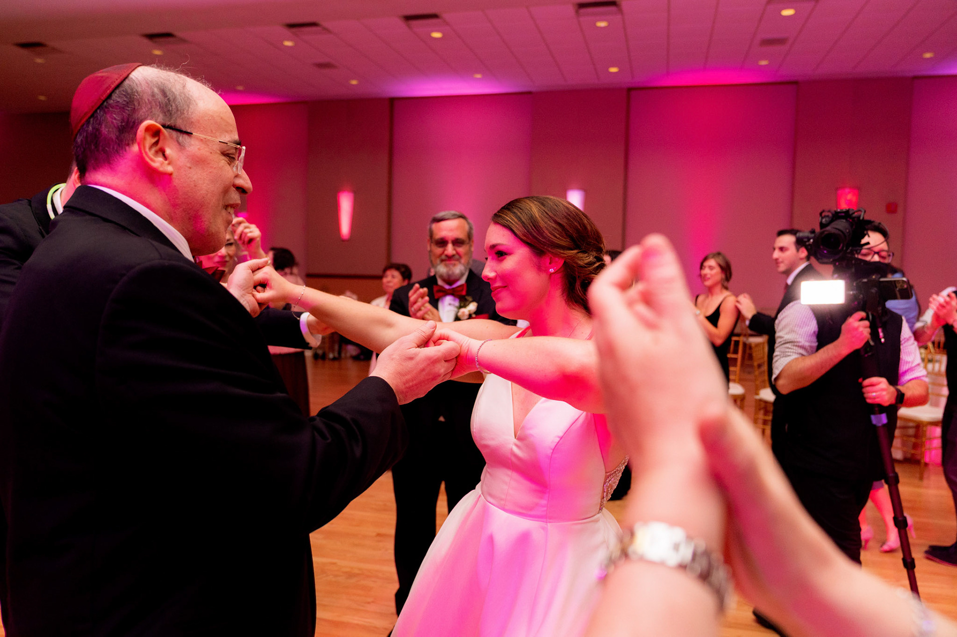 Wedding of Rebecca and Elliot at Beth Tfiloh in Pikesville, MD on Sunday, December 12, 2021.