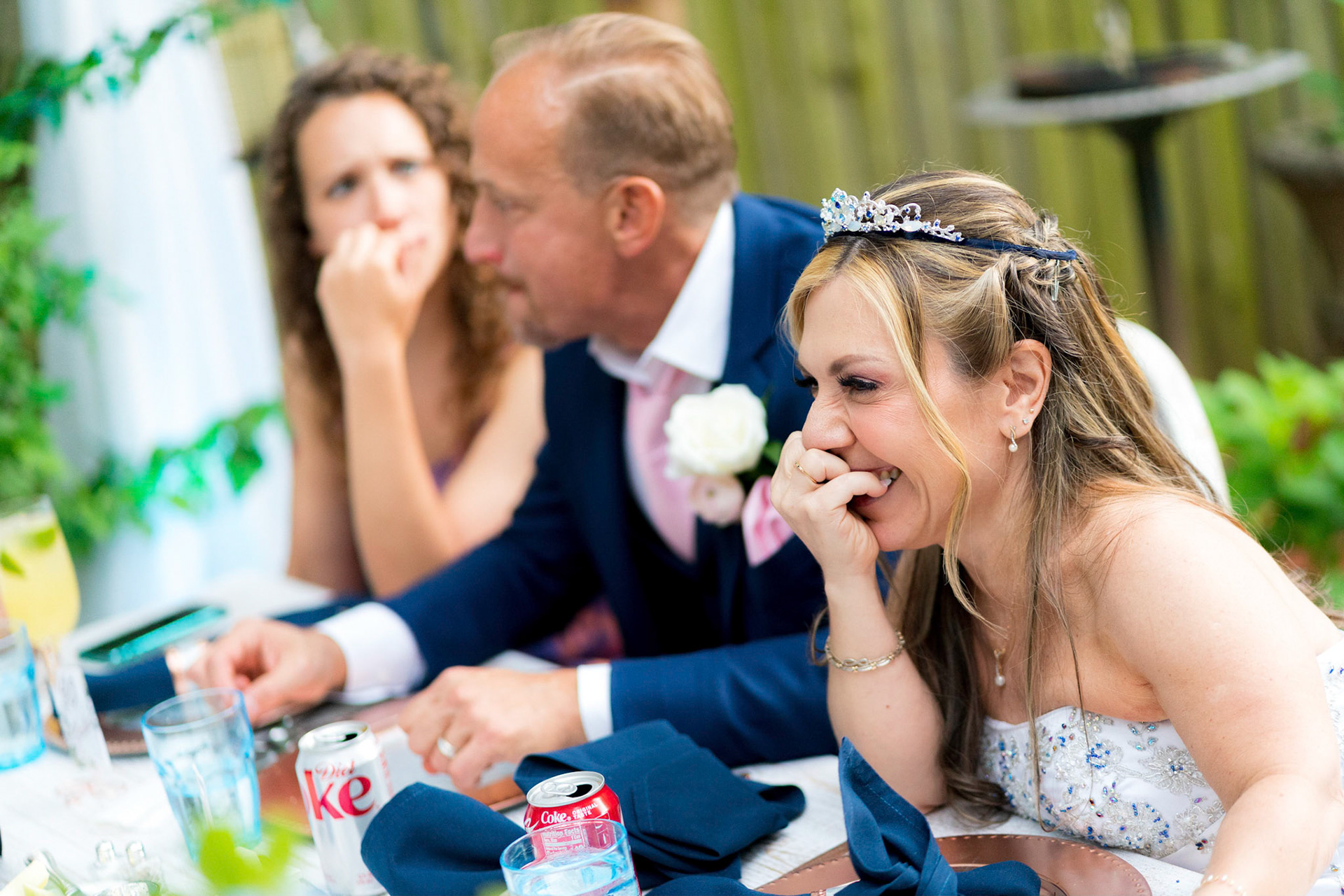 Marina and Mike’s intimate wedding at their home in Arlington, VA.