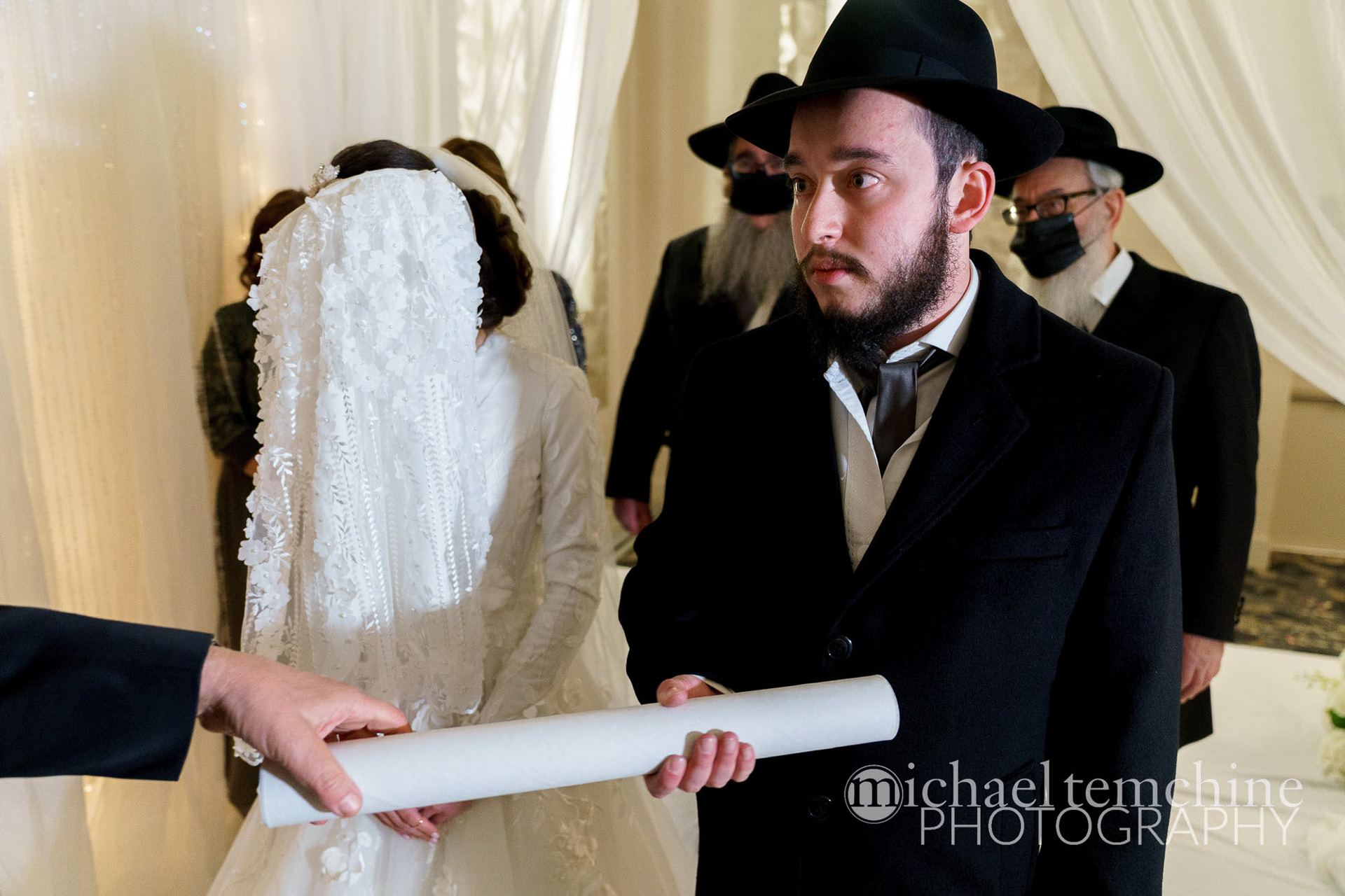 Wedding of Beila and Mendel on Tuesday, December 15, 2020.
