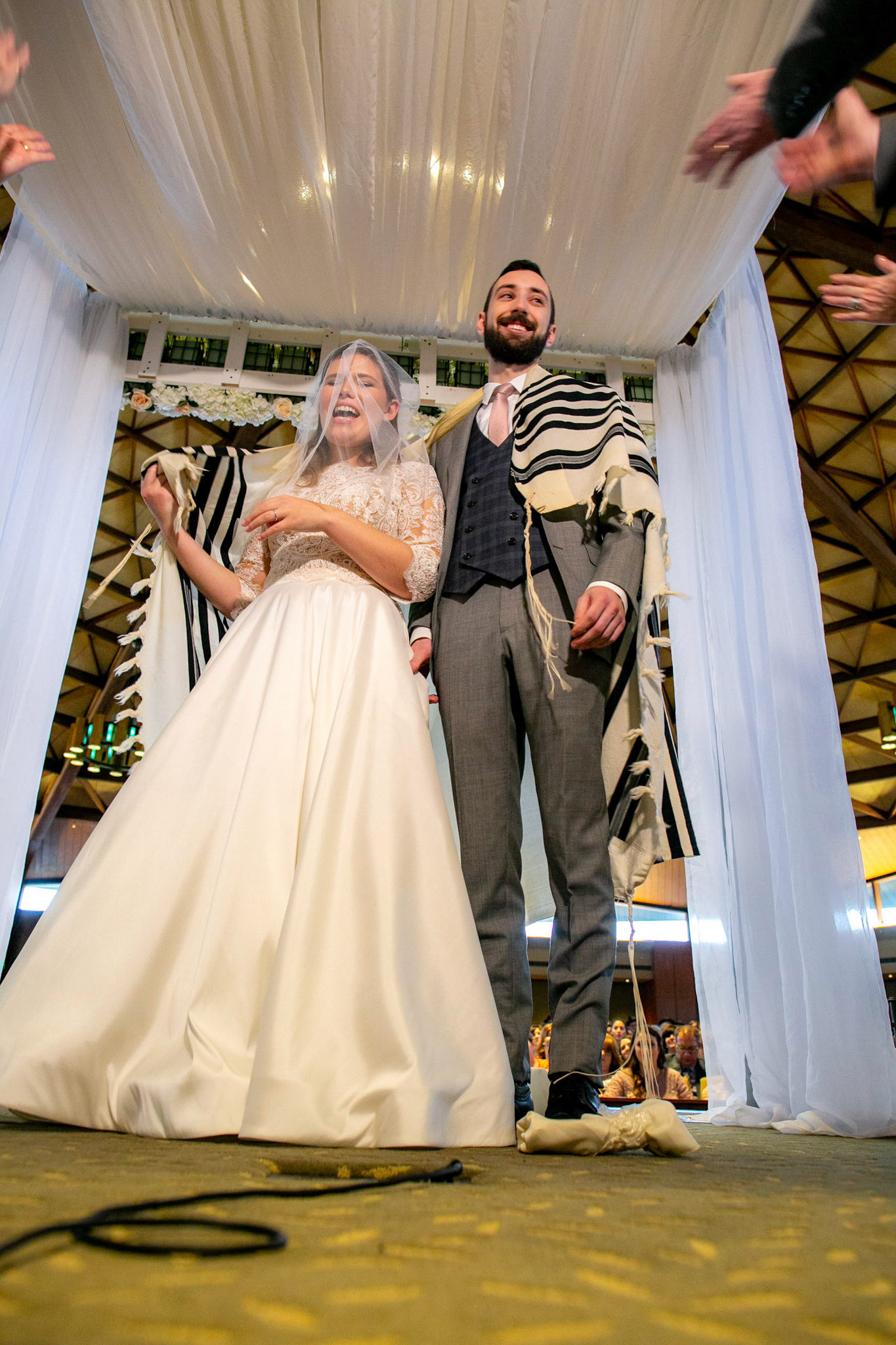 Alison and Shai wed at Beth Tfiloh in Baltimore, MD on Sunday, December 23, 2018.