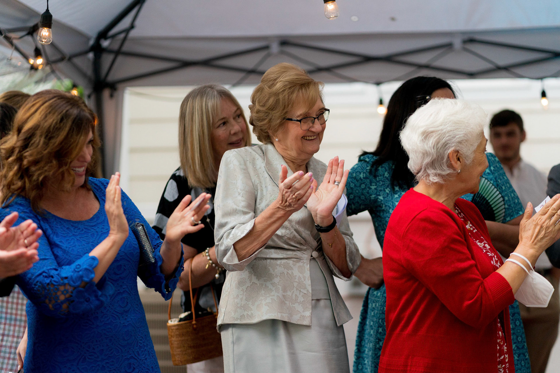Marina and Mike’s intimate wedding at their home in Arlington, VA.