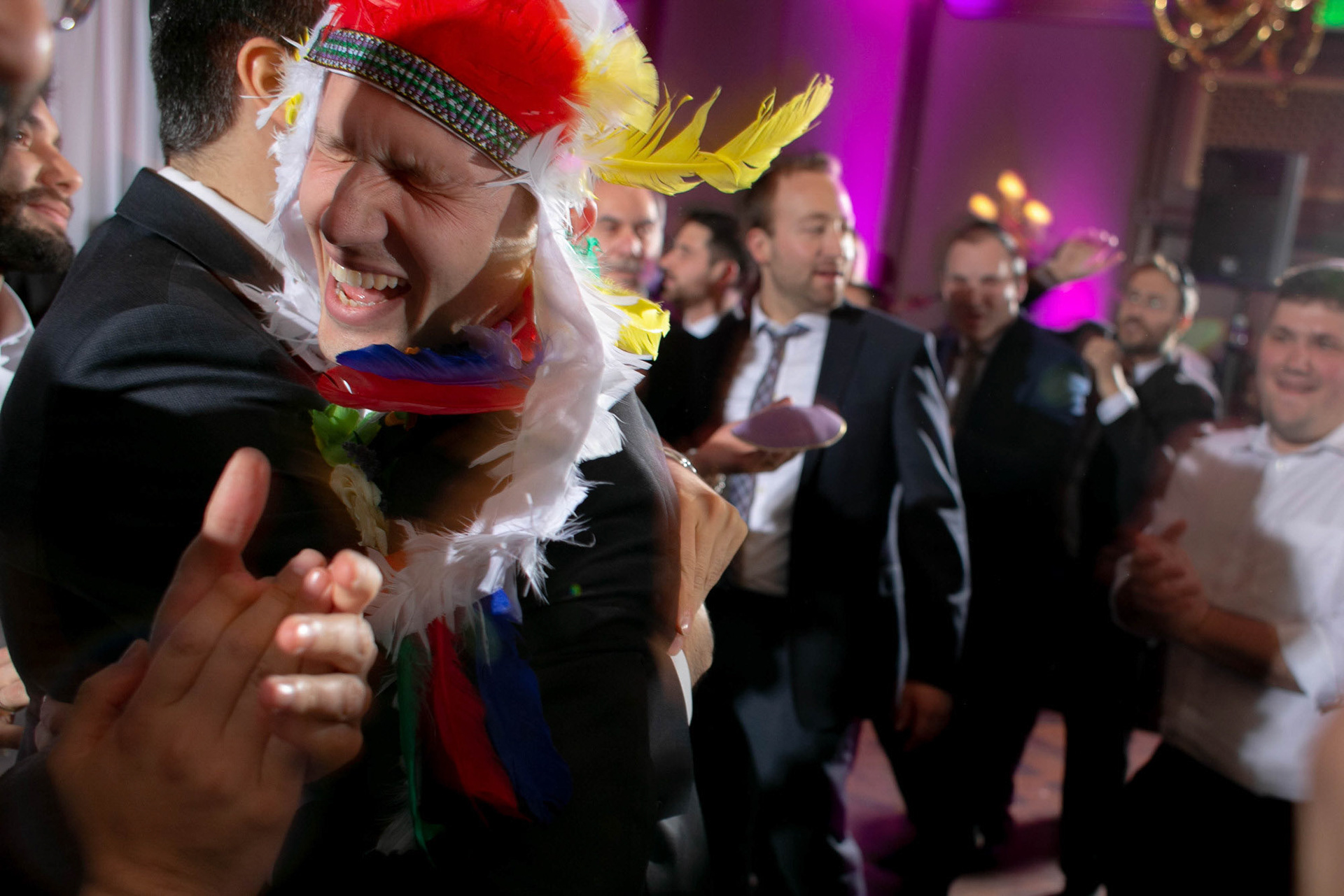 Modern Orthodox Jewish Wedding Grand Lodge Hunt Valley Baltimore Chosson Kallah Tish Bedeken Chuppah Party Portraits Spring Cloudy Rain Fran Berger