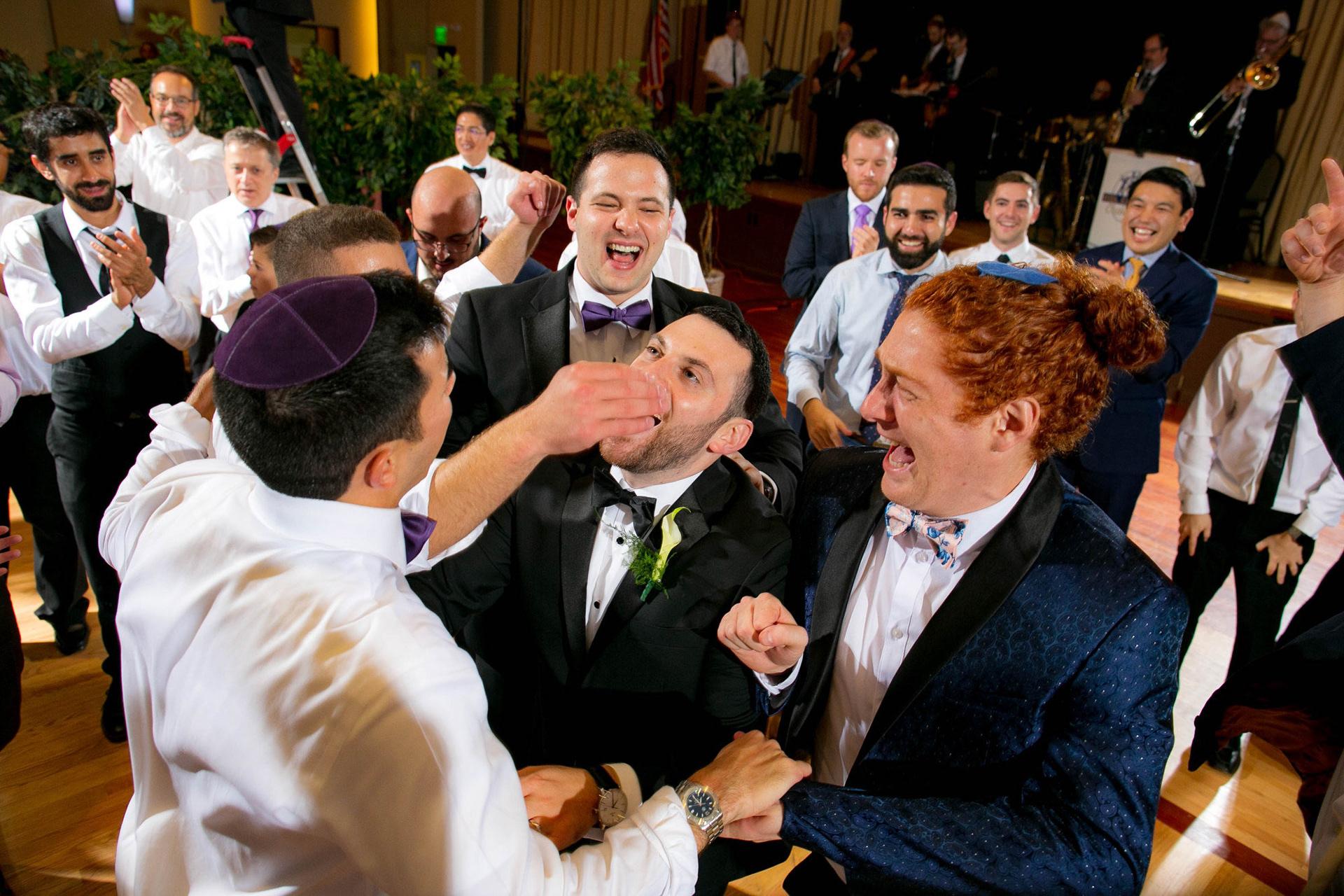 Belen and Barry wed at Beth Tfiloh on Sunday, October 7, 2018.