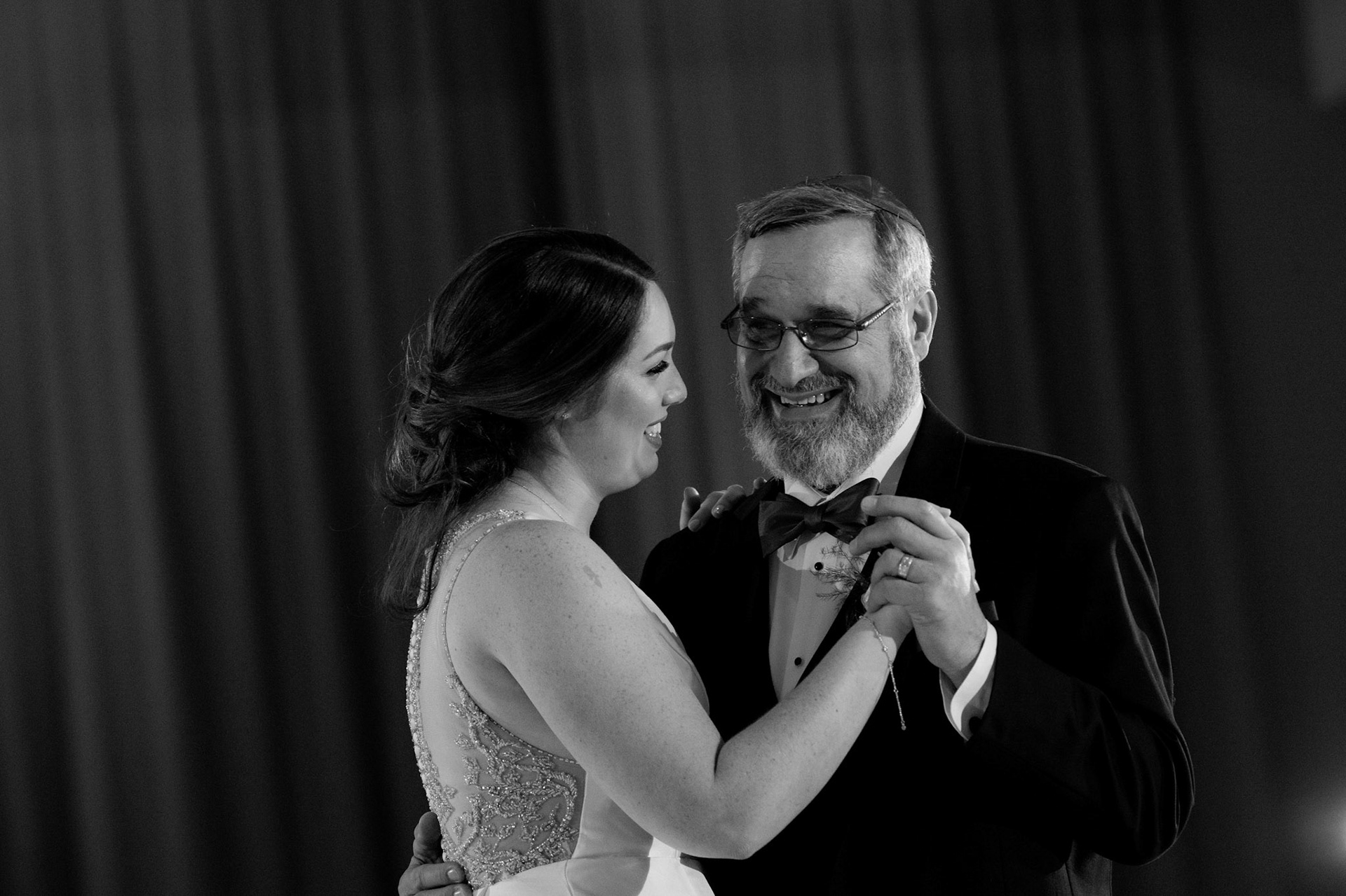 Wedding of Rebecca and Elliot at Beth Tfiloh in Pikesville, MD on Sunday, December 12, 2021.