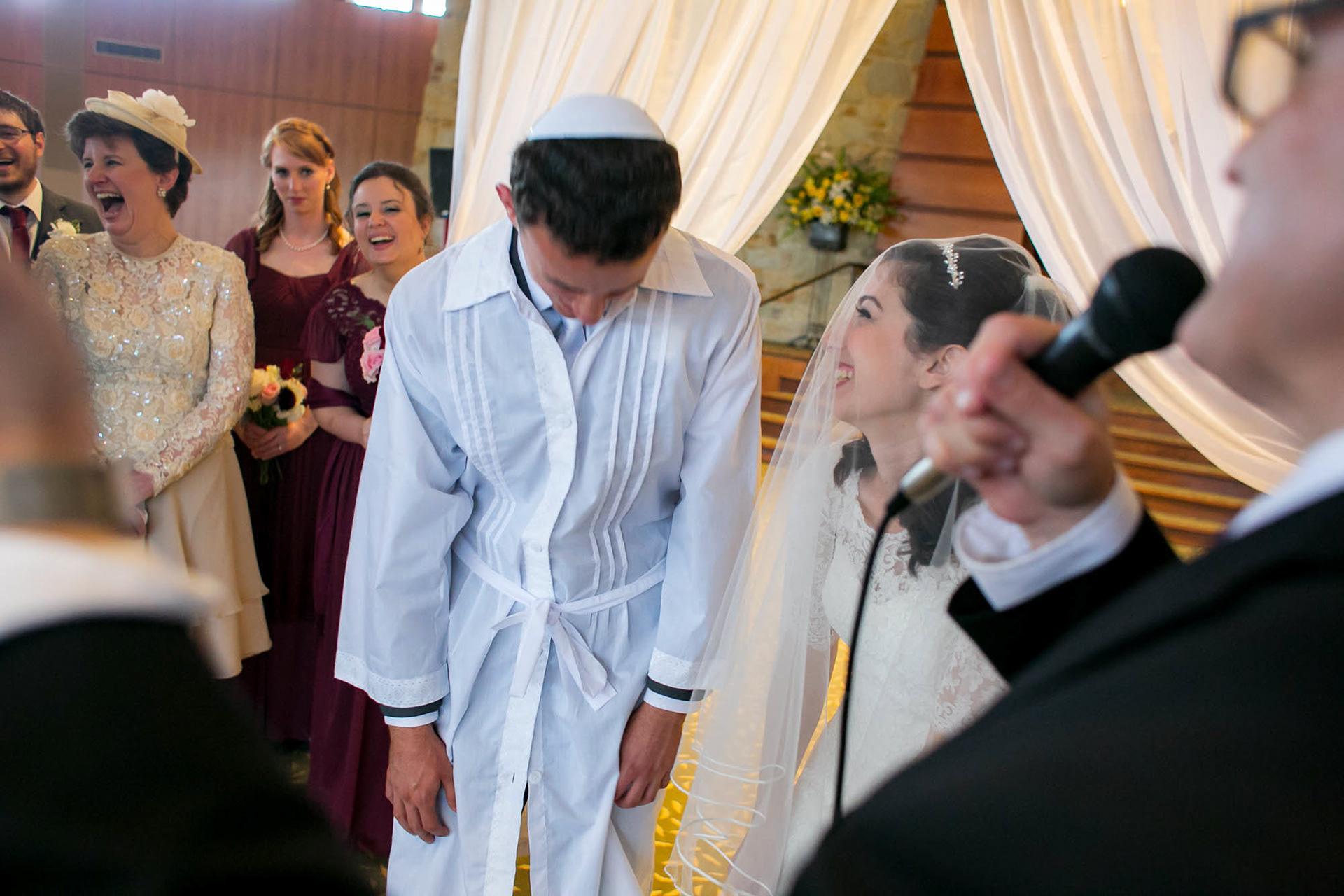 Arienne and Avi wed at Beth Tfiloh on Sunday, June10, 2018.