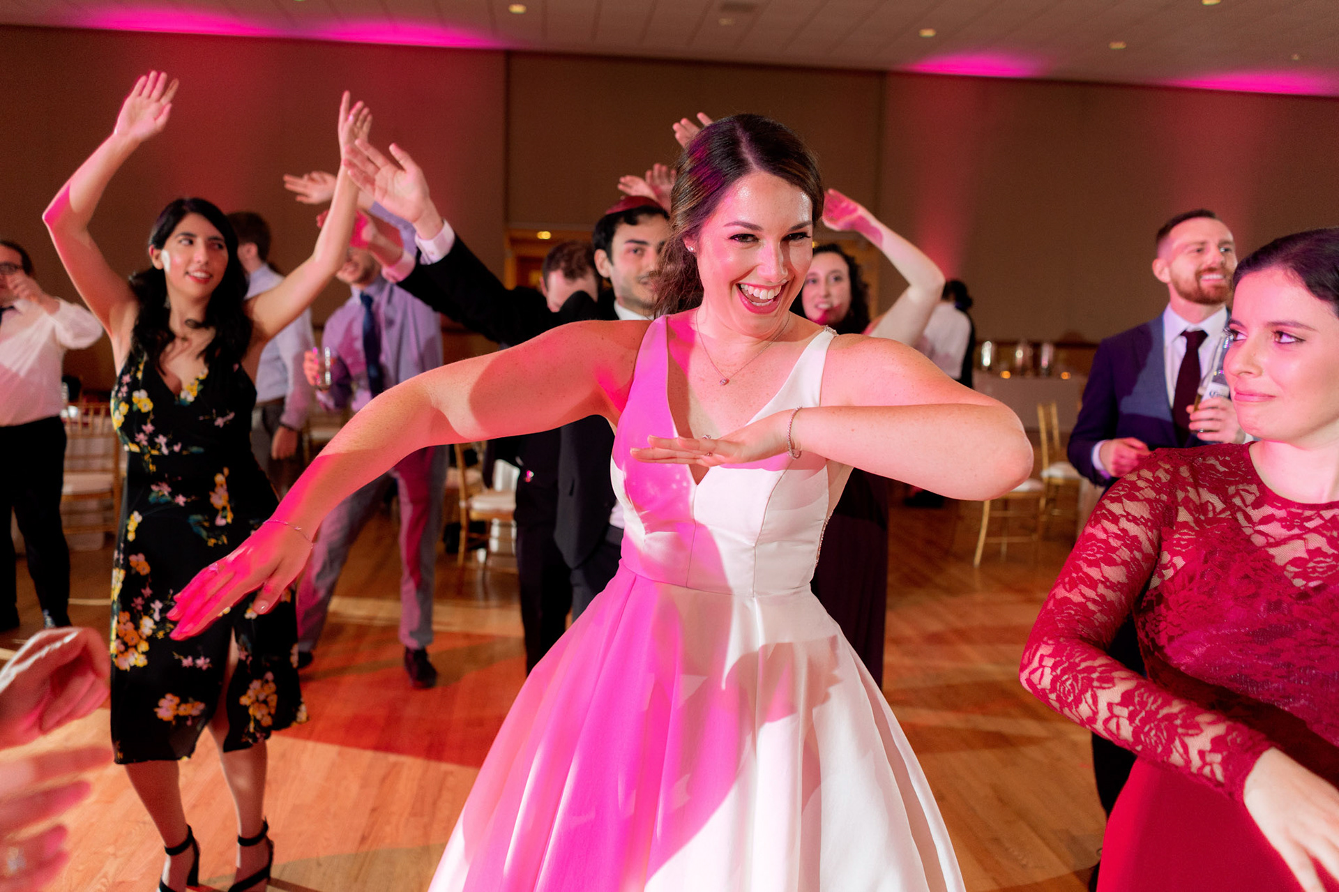 Wedding of Rebecca and Elliot at Beth Tfiloh in Pikesville, MD on Sunday, December 12, 2021.