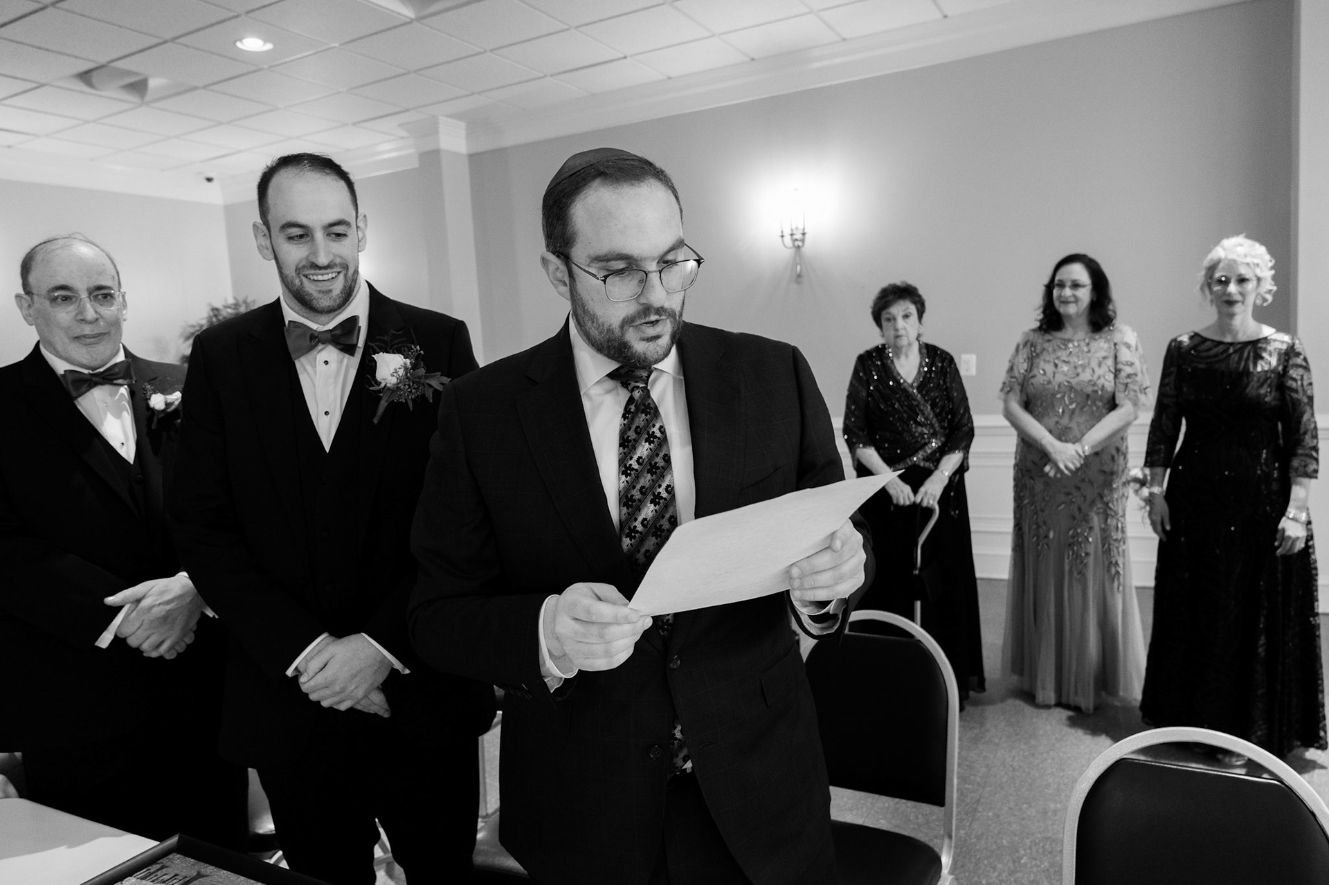 Wedding of Rebecca and Elliot at Beth Tfiloh in Pikesville, MD on Sunday, December 12, 2021.