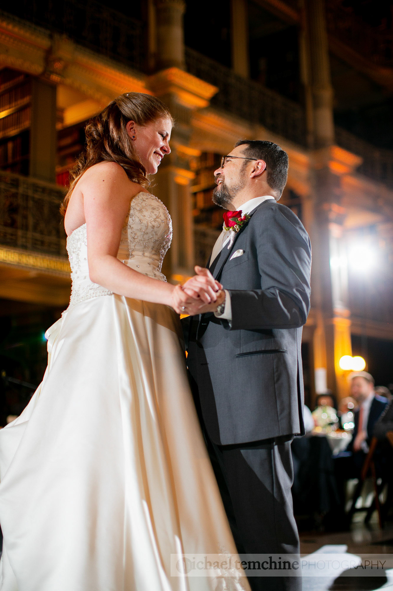 Denise and Sylvain's Peabody Institute wedding on March 2, 2019 in Baltimore, MD