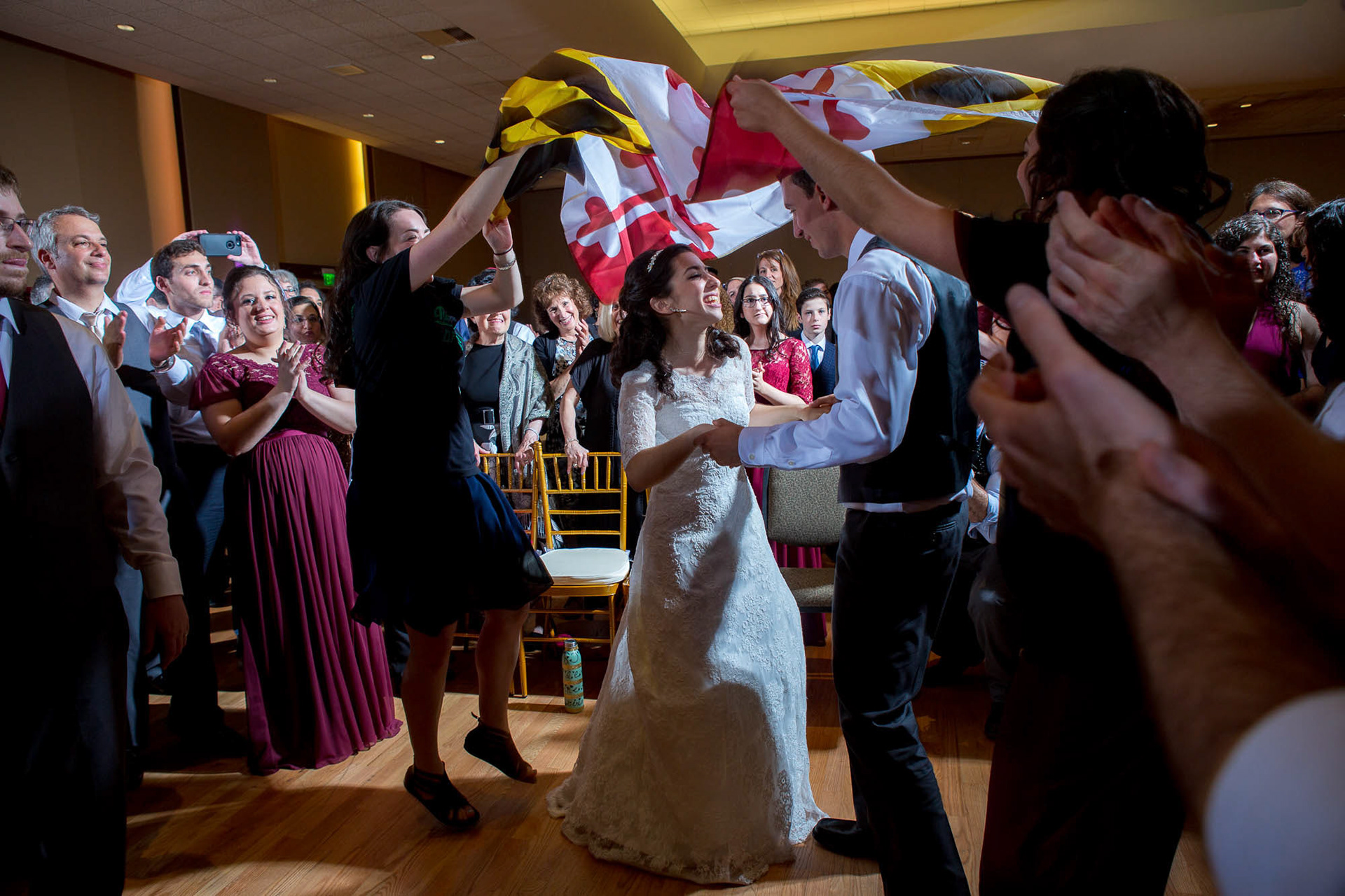 Arienne and Avi wed at Beth Tfiloh on Sunday, June10, 2018.