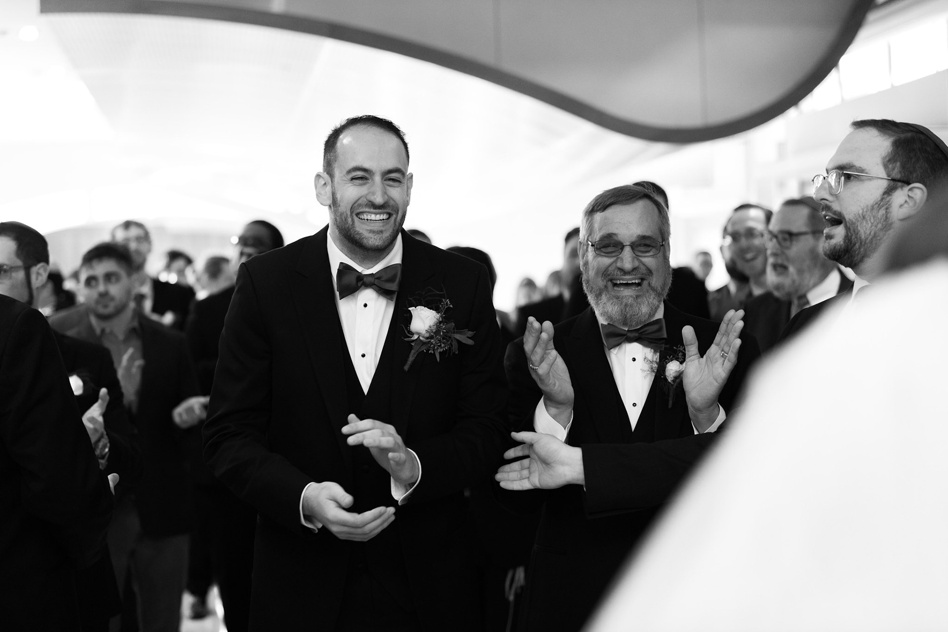 Wedding of Rebecca and Elliot at Beth Tfiloh in Pikesville, MD on Sunday, December 12, 2021.