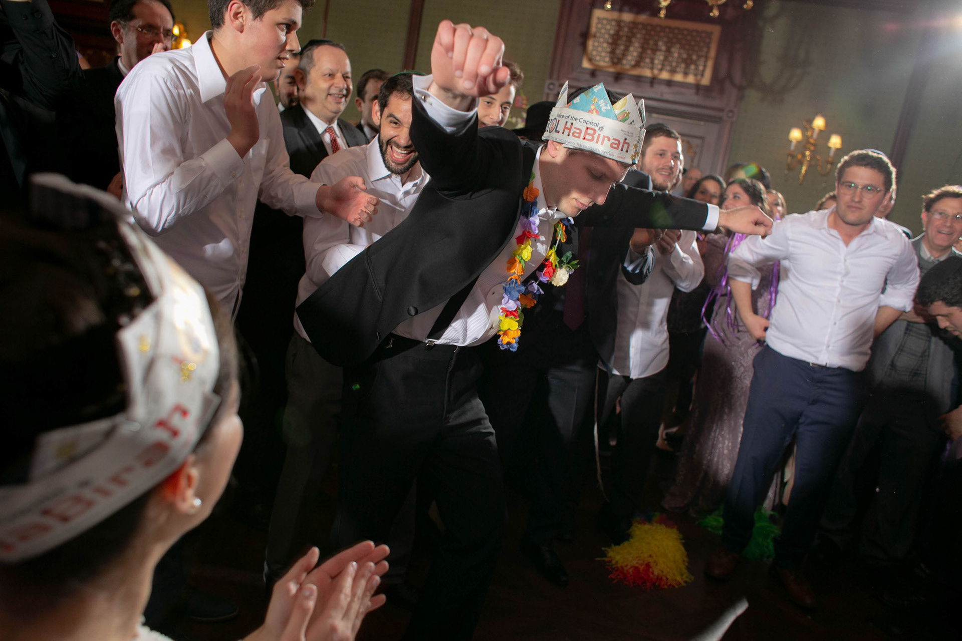 Modern Orthodox Jewish Wedding Grand Lodge Hunt Valley Baltimore Chosson Kallah Tish Bedeken Chuppah Party Portraits Spring Cloudy Rain Fran Berger