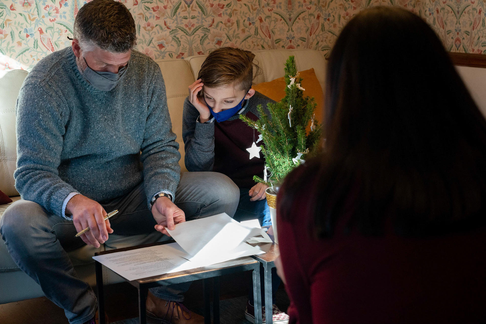 Sarah and Raj wed at their home in Parkton, MD on Sunday, December 27, 2020.