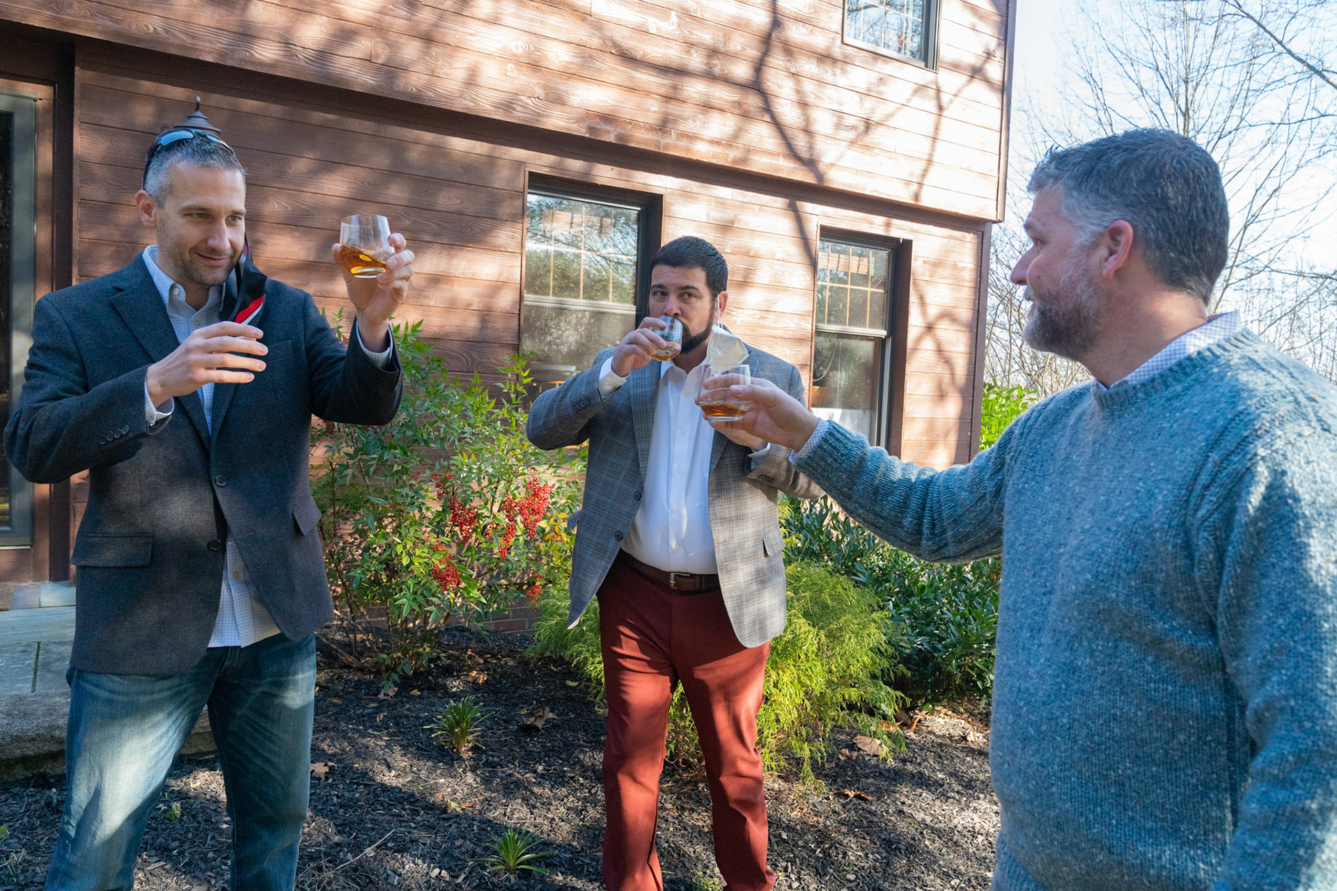 Sarah and Raj wed at their home in Parkton, MD on Sunday, December 27, 2020.