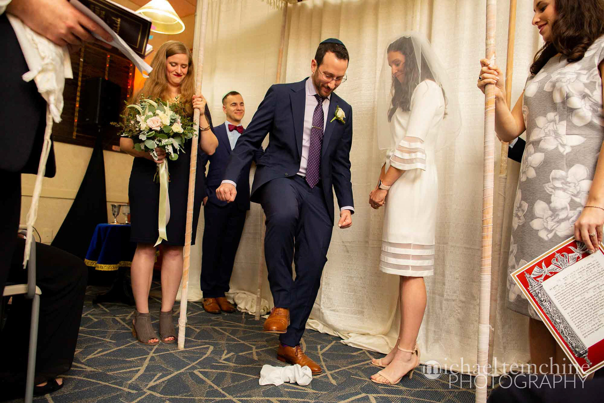Julie and Michael wed at Moses Montefiore in Baltimore, MD on Sunday, May 5, 2019.