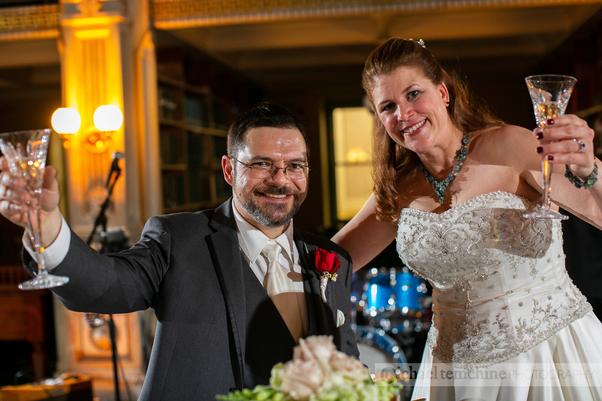 Denise and Sylvain's Peabody Institute wedding on March 2, 2019 in Baltimore, MD