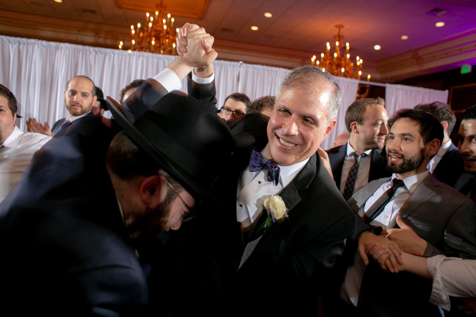Modern Orthodox Jewish Wedding Grand Lodge Hunt Valley Baltimore Chosson Kallah Tish Bedeken Chuppah Party Portraits Spring Cloudy Rain Fran Berger