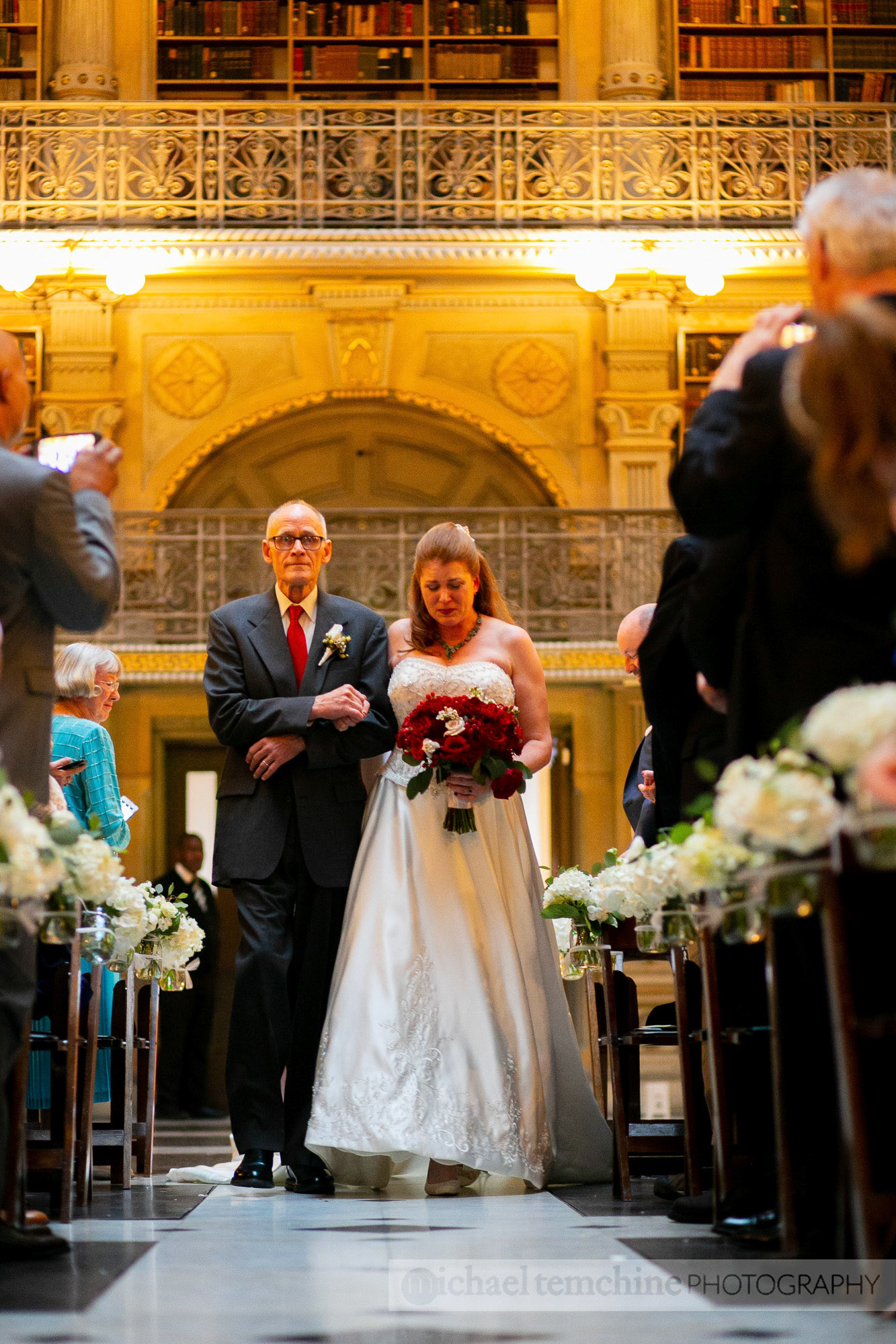 Denise and Sylvain's Peabody Institute wedding on March 2, 2019 in Baltimore, MD