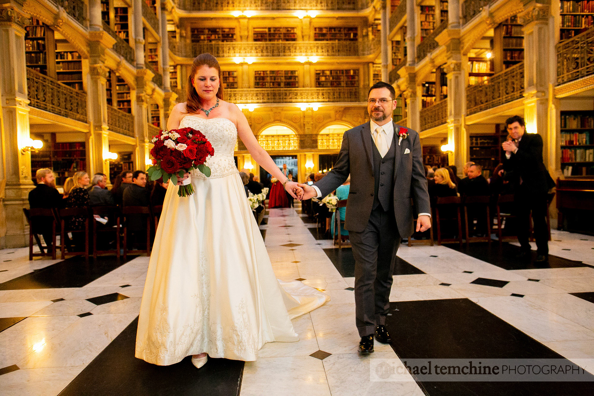 Denise and Sylvain's Peabody Institute wedding on March 2, 2019 in Baltimore, MD