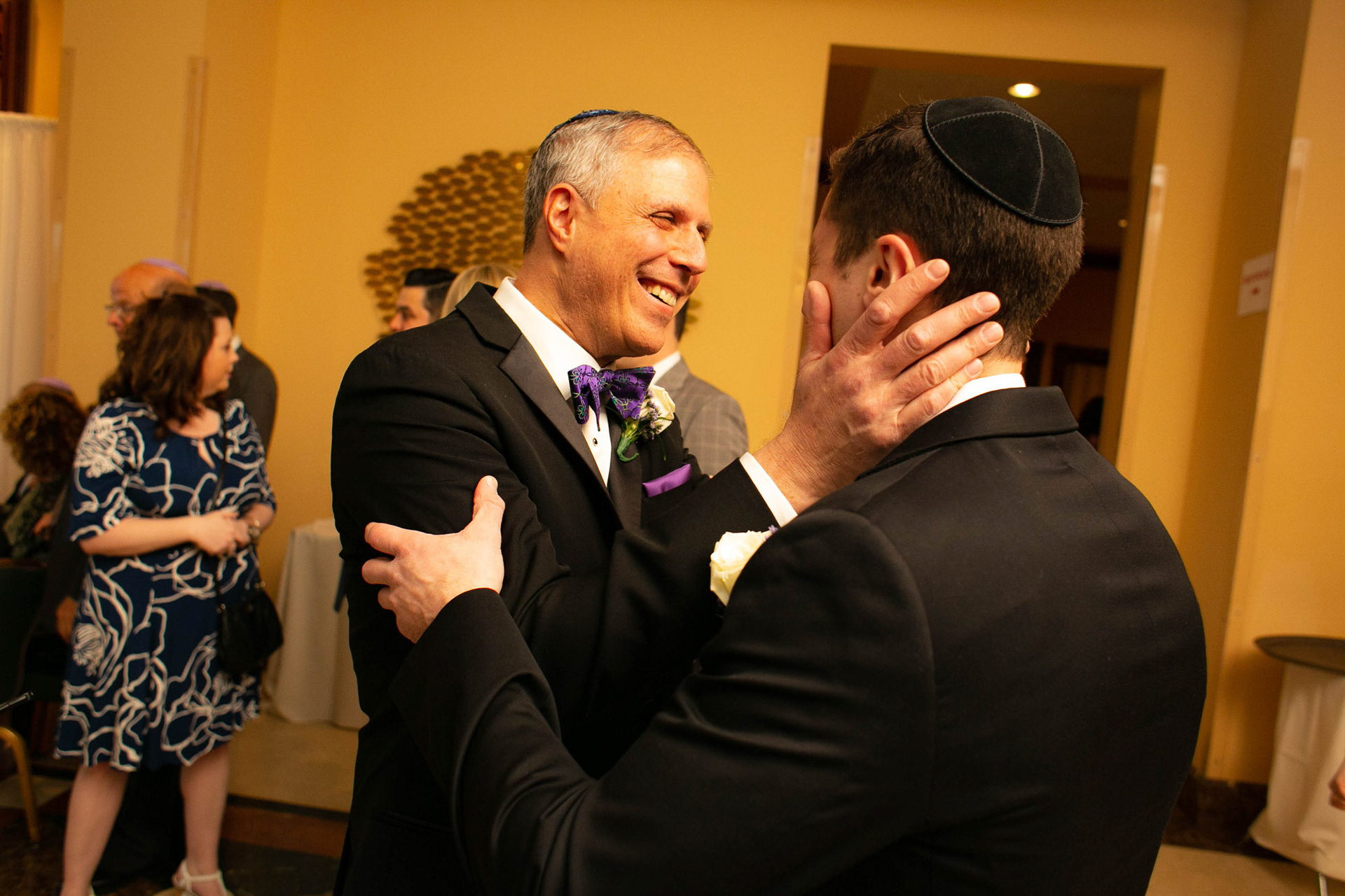 Modern Orthodox Jewish Wedding Grand Lodge Hunt Valley Baltimore Chosson Kallah Tish Bedeken Chuppah Party Portraits Spring Cloudy Rain Fran Berger