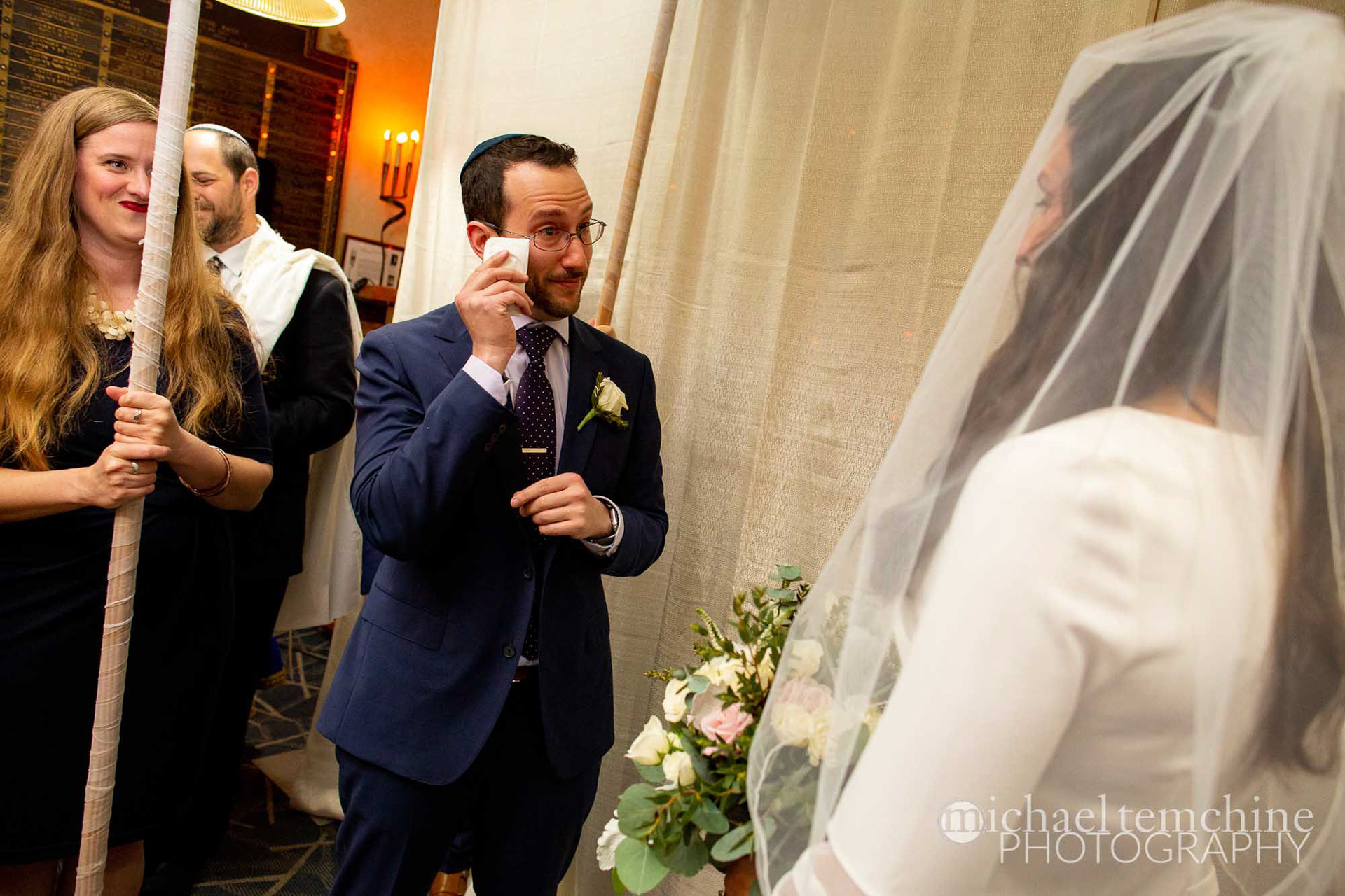 Julie and Michael wed at Moses Montefiore in Baltimore, MD on Sunday, May 5, 2019.