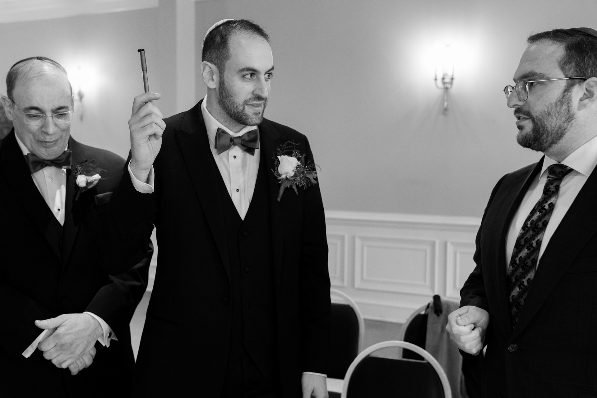 Wedding of Rebecca and Elliot at Beth Tfiloh in Pikesville, MD on Sunday, December 12, 2021.