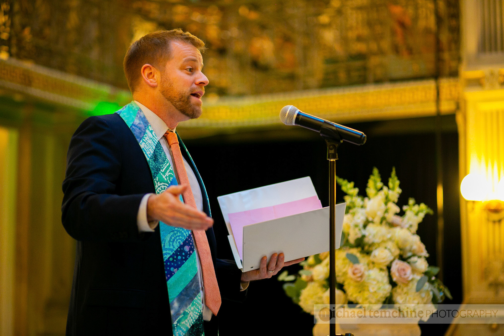 Denise and Sylvain's Peabody Institute wedding on March 2, 2019 in Baltimore, MD