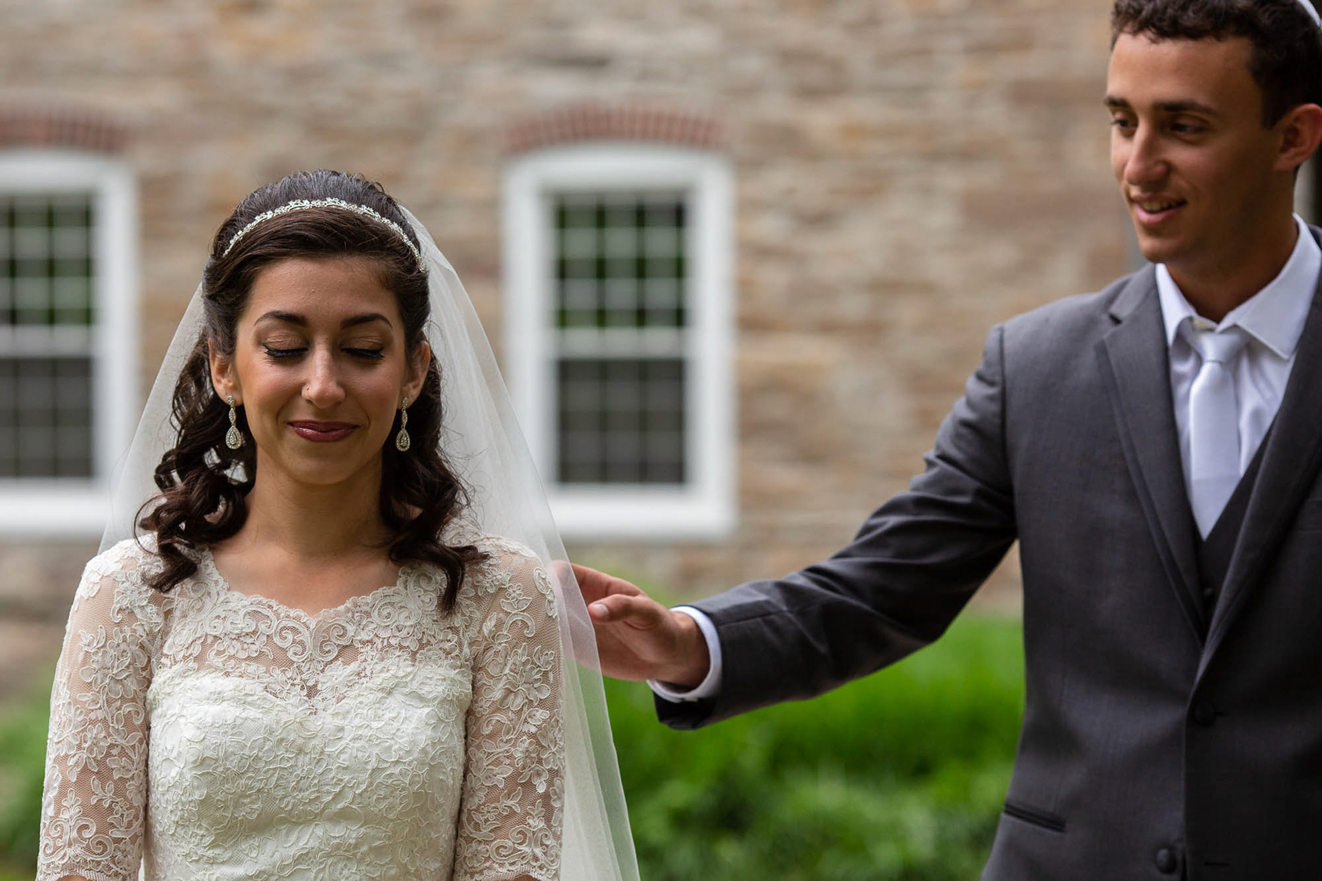 Arienne and Avi wed at Beth Tfiloh on Sunday, June10, 2018.