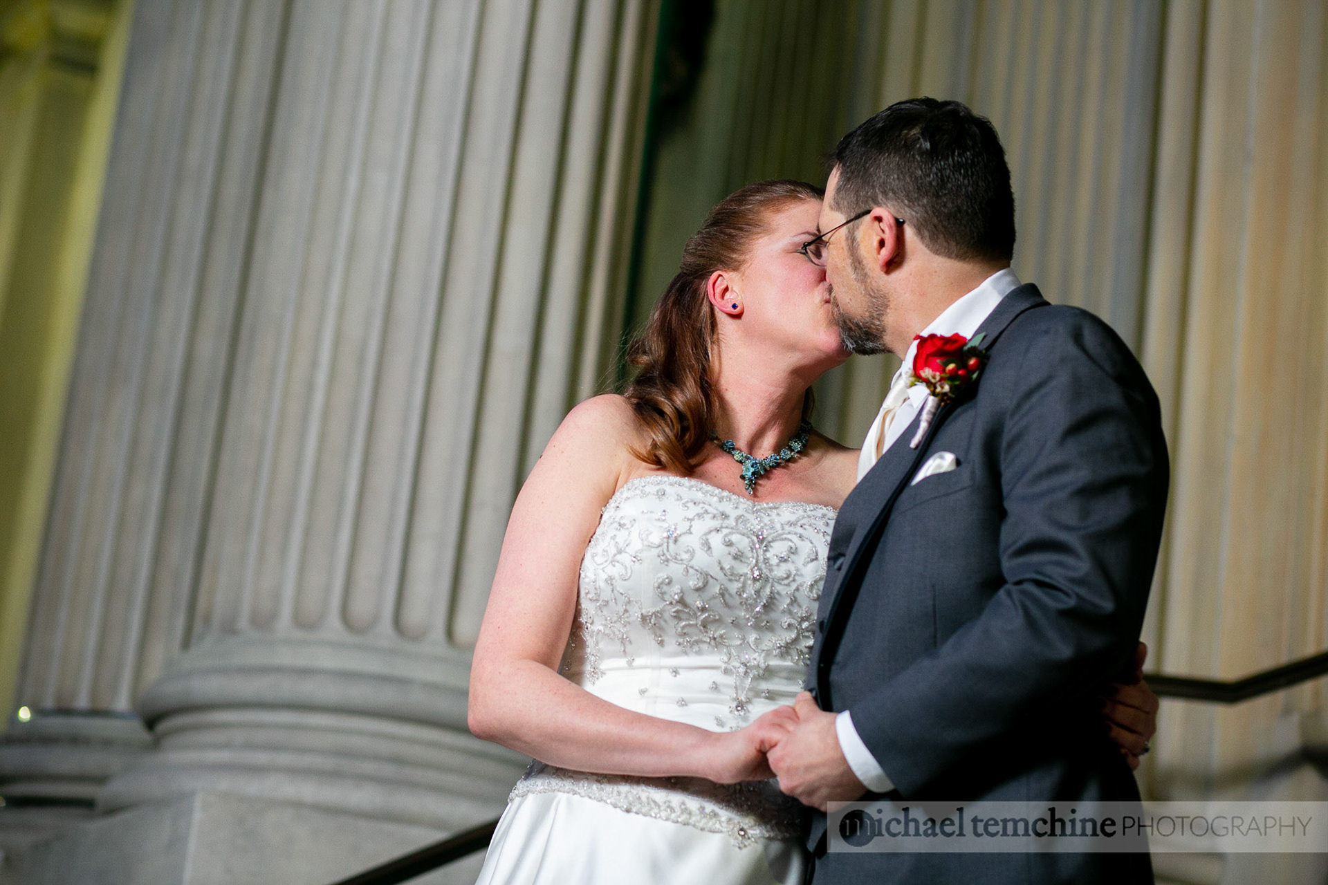 Denise and Sylvain's Peabody Institute wedding on March 2, 2019 in Baltimore, MD