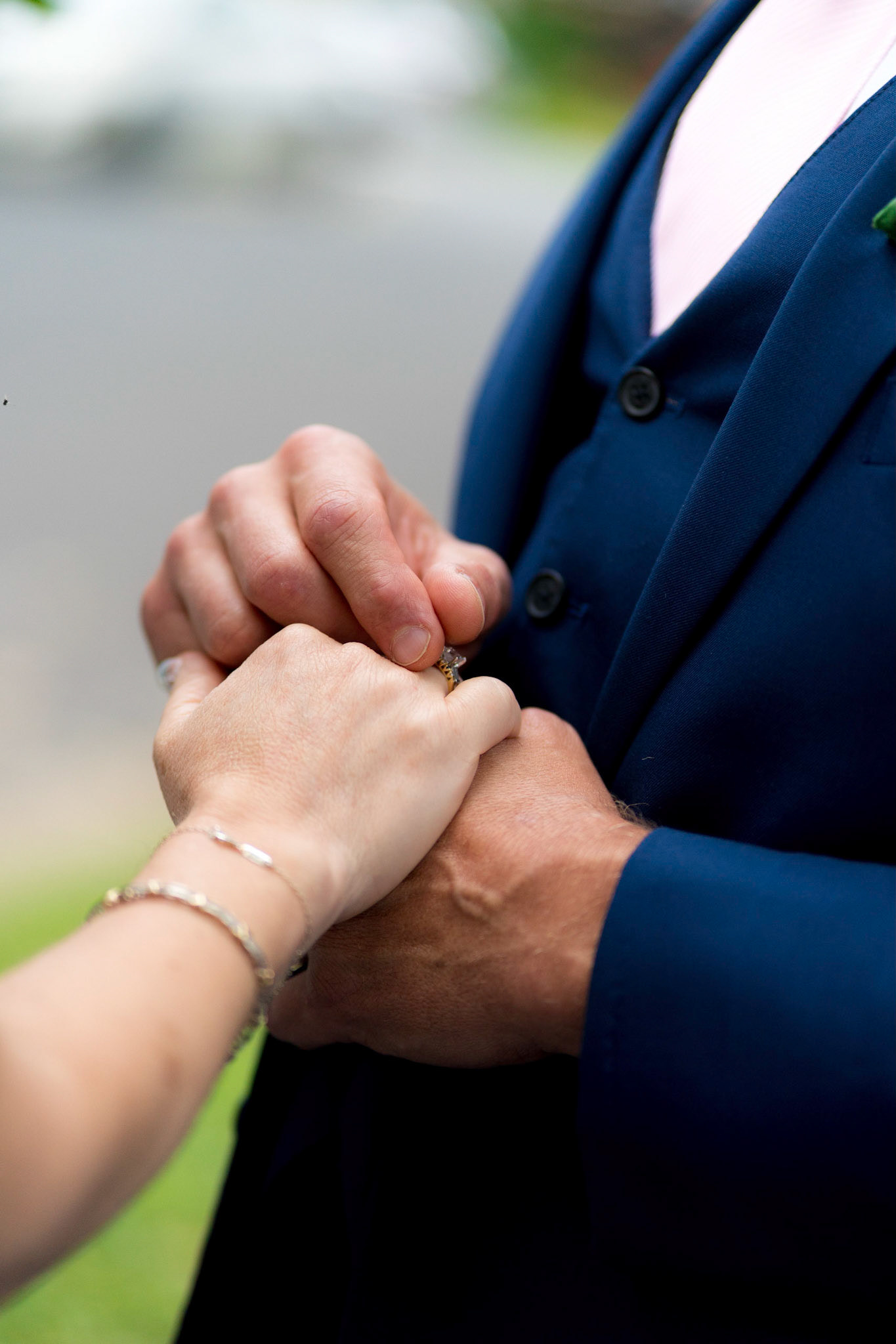 Marina and Mike’s intimate wedding at their home in Arlington, VA.
