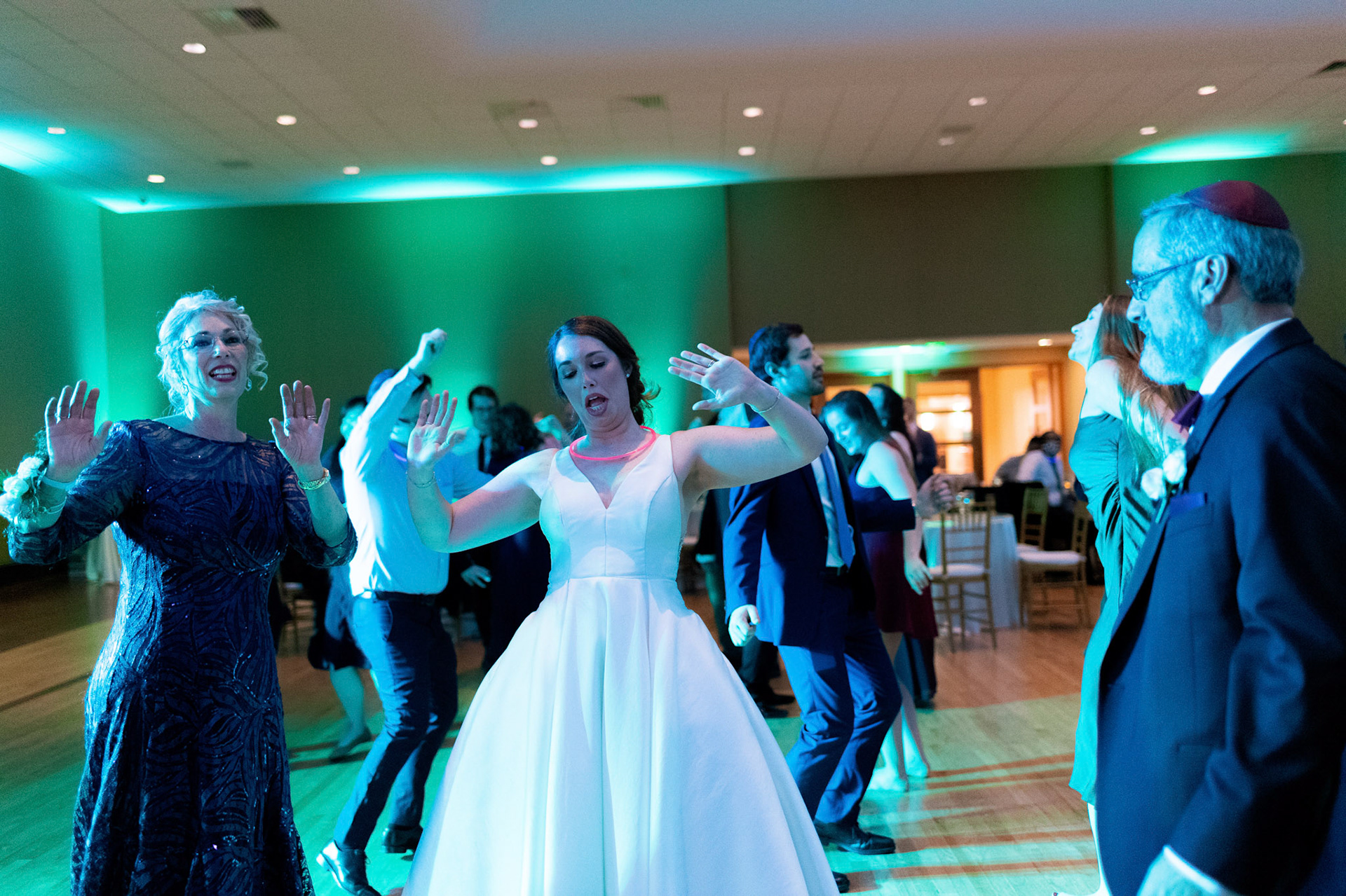 Wedding of Rebecca and Elliot at Beth Tfiloh in Pikesville, MD on Sunday, December 12, 2021.