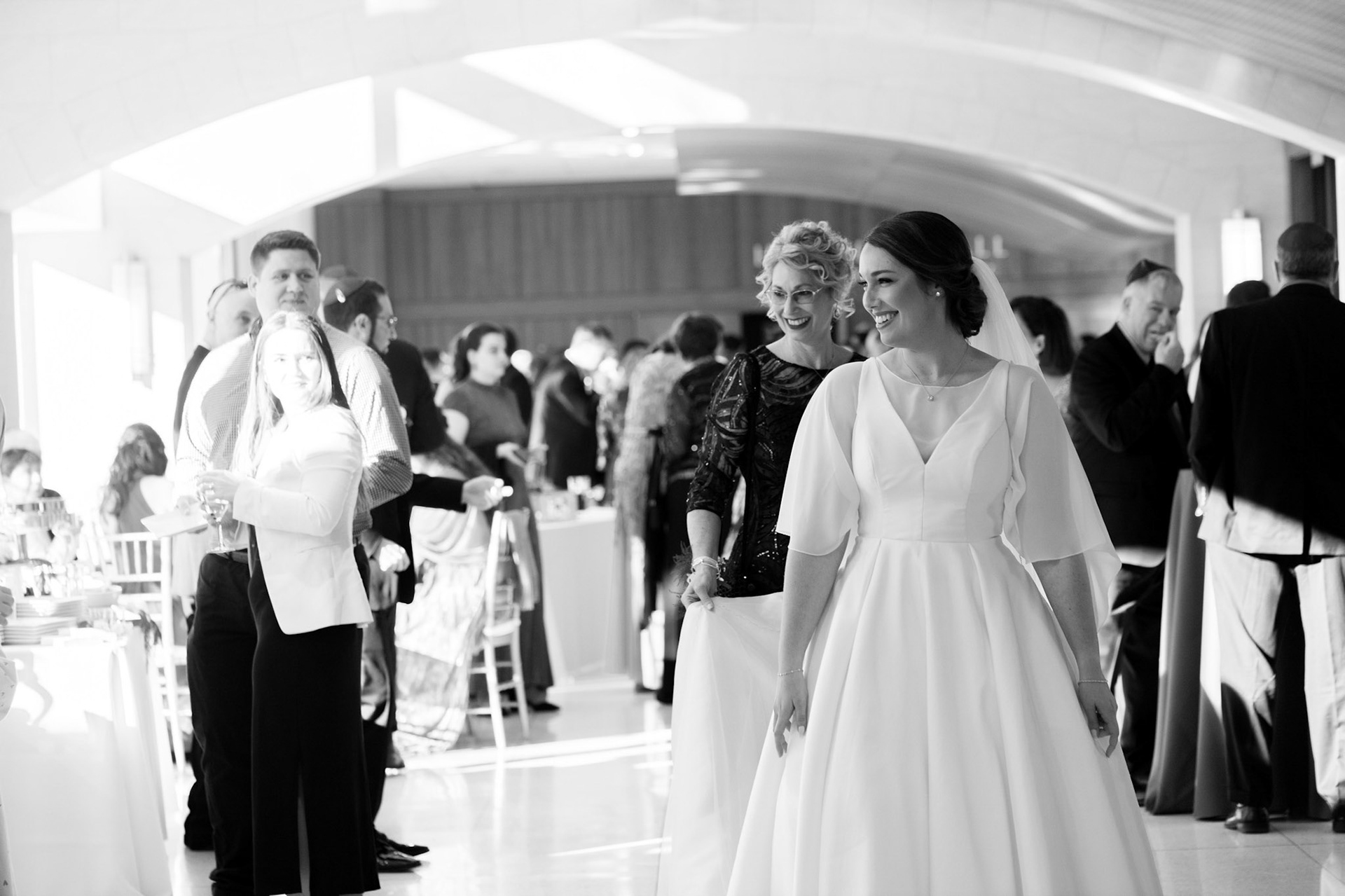 Wedding of Rebecca and Elliot at Beth Tfiloh in Pikesville, MD on Sunday, December 12, 2021.