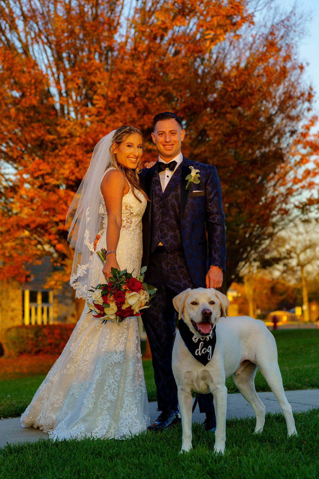 Melissa and Lee get married at Chizuk Amuno Congregation in Baltimore, MD on Saturday, November 7, 2020.