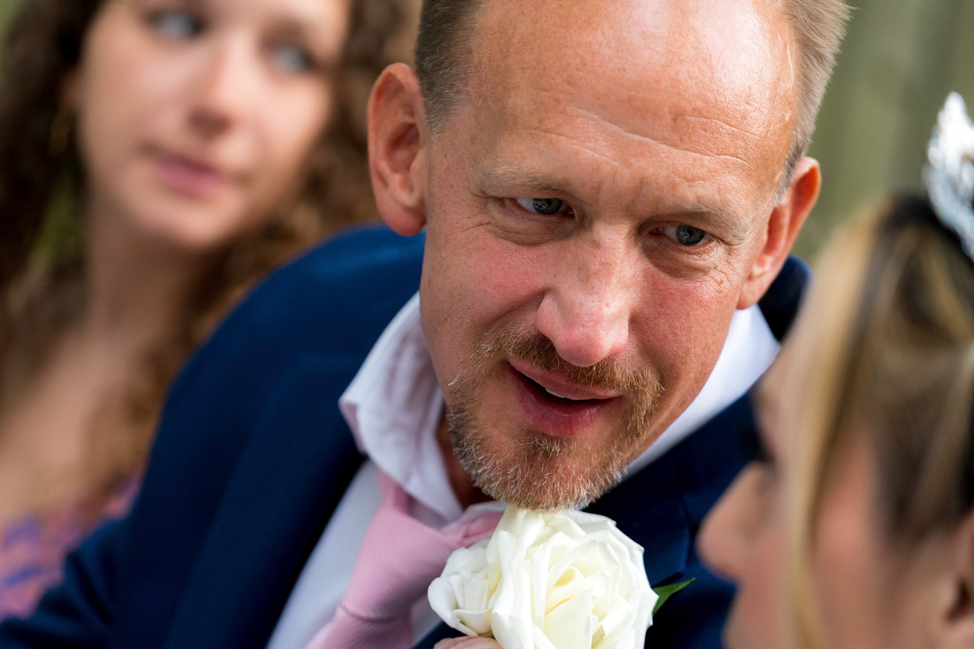 Marina and Mike’s intimate wedding at their home in Arlington, VA.