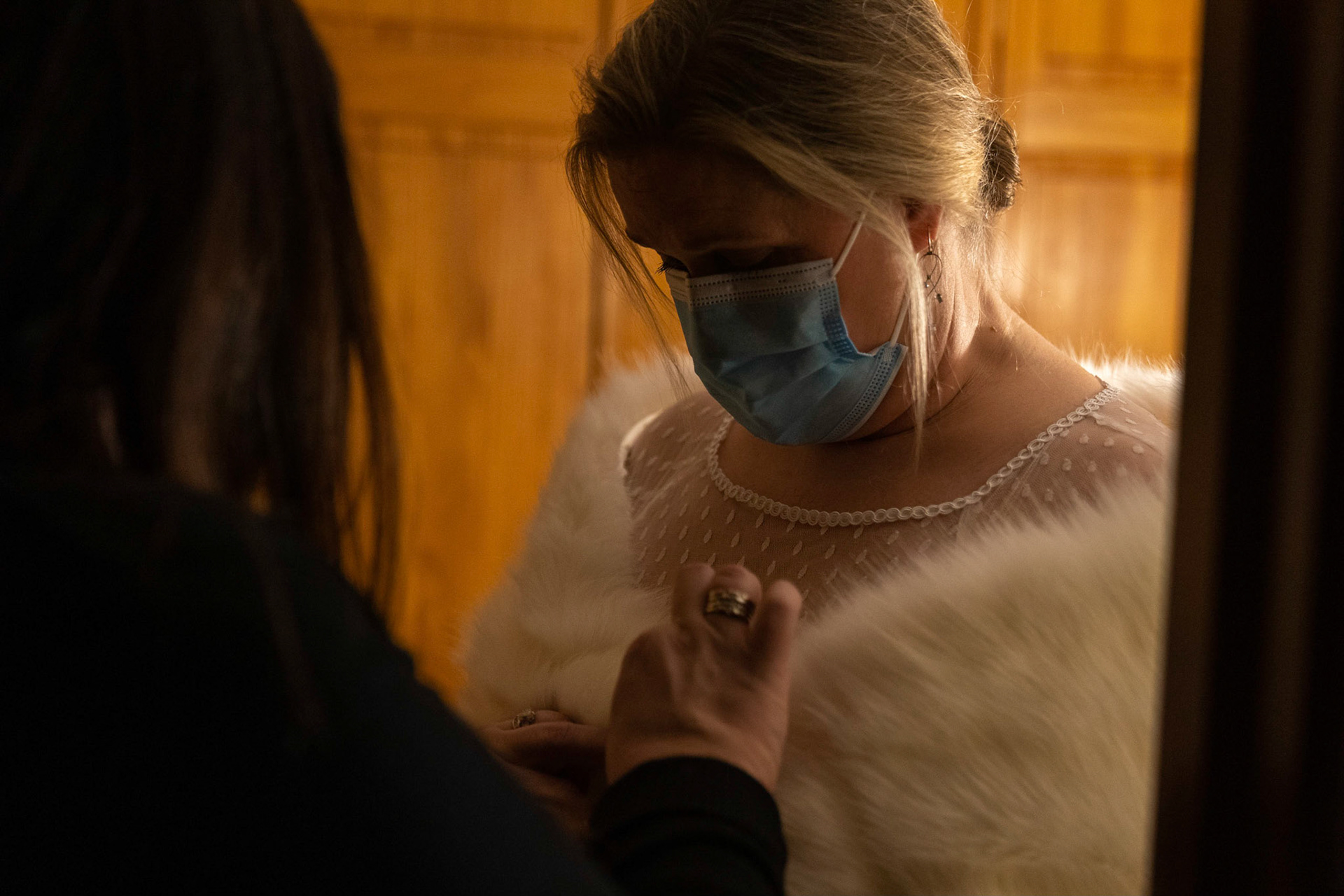 Sarah and Raj wed at their home in Parkton, MD on Sunday, December 27, 2020.