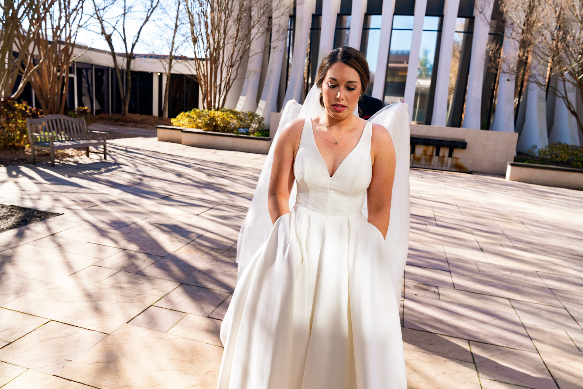 Wedding of Rebecca and Elliot at Beth Tfiloh in Pikesville, MD on Sunday, December 12, 2021.