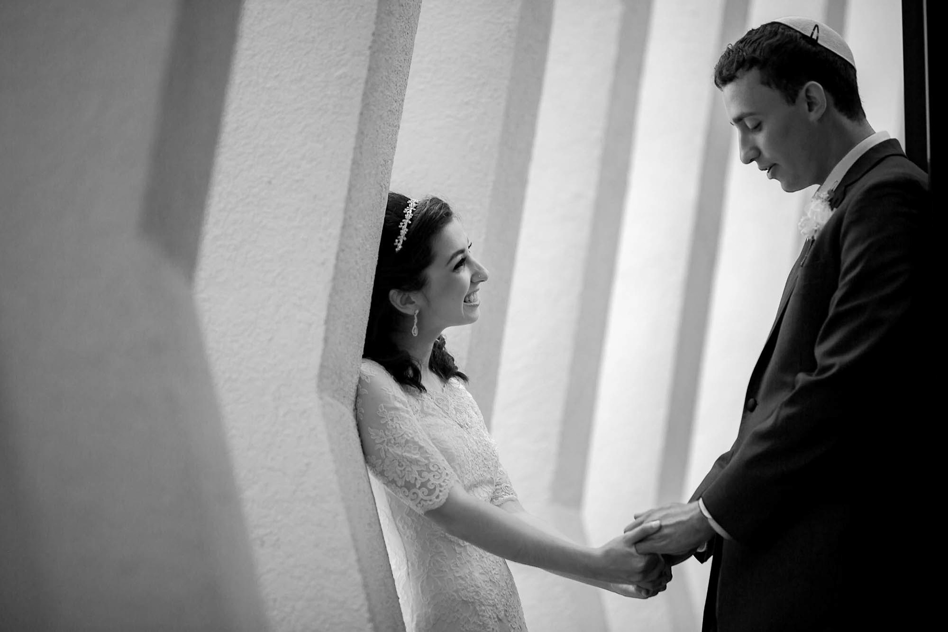 Arienne and Avi wed at Beth Tfiloh on Sunday, June10, 2018.