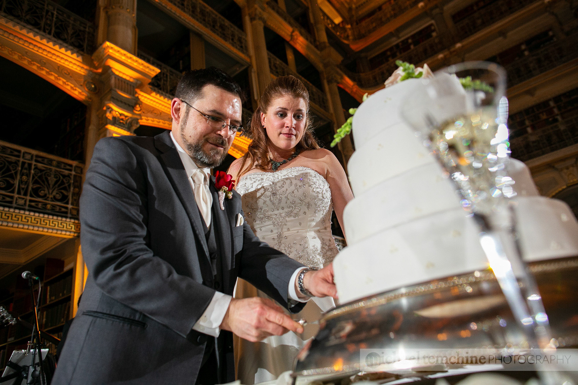 Denise and Sylvain's Peabody Institute wedding on March 2, 2019 in Baltimore, MD