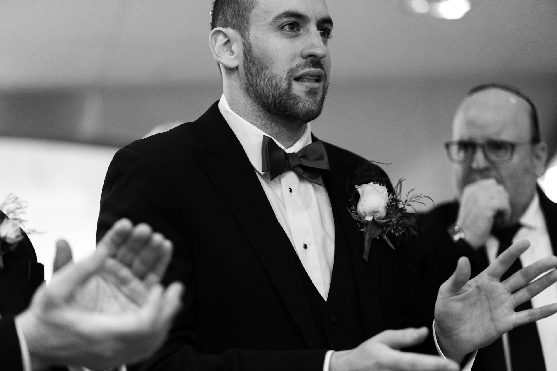 Wedding of Rebecca and Elliot at Beth Tfiloh in Pikesville, MD on Sunday, December 12, 2021.