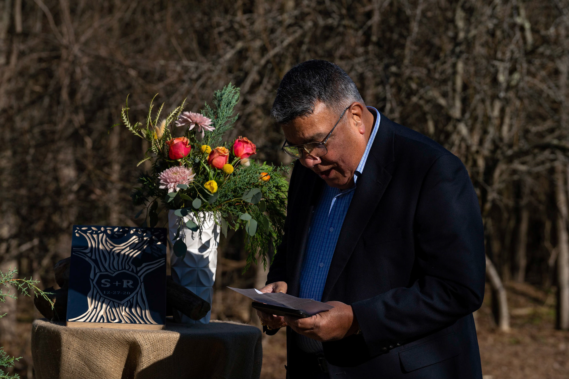 Sarah and Raj wed at their home in Parkton, MD on Sunday, December 27, 2020.