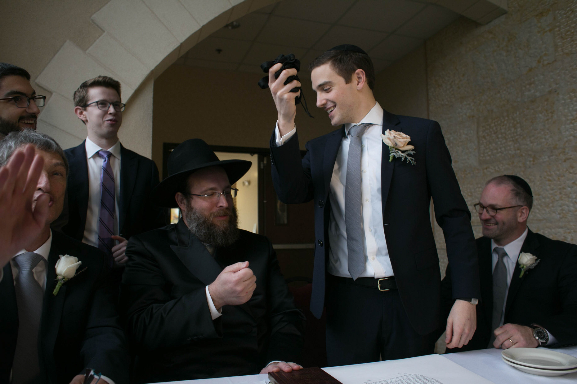 Rebecca and Gavriel's wedding at Shomrei Emunah on Sunday, November 22, 2015.
