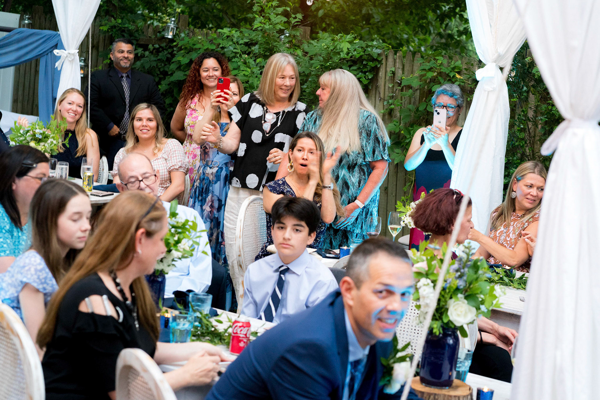 Marina and Mike’s intimate wedding at their home in Arlington, VA.