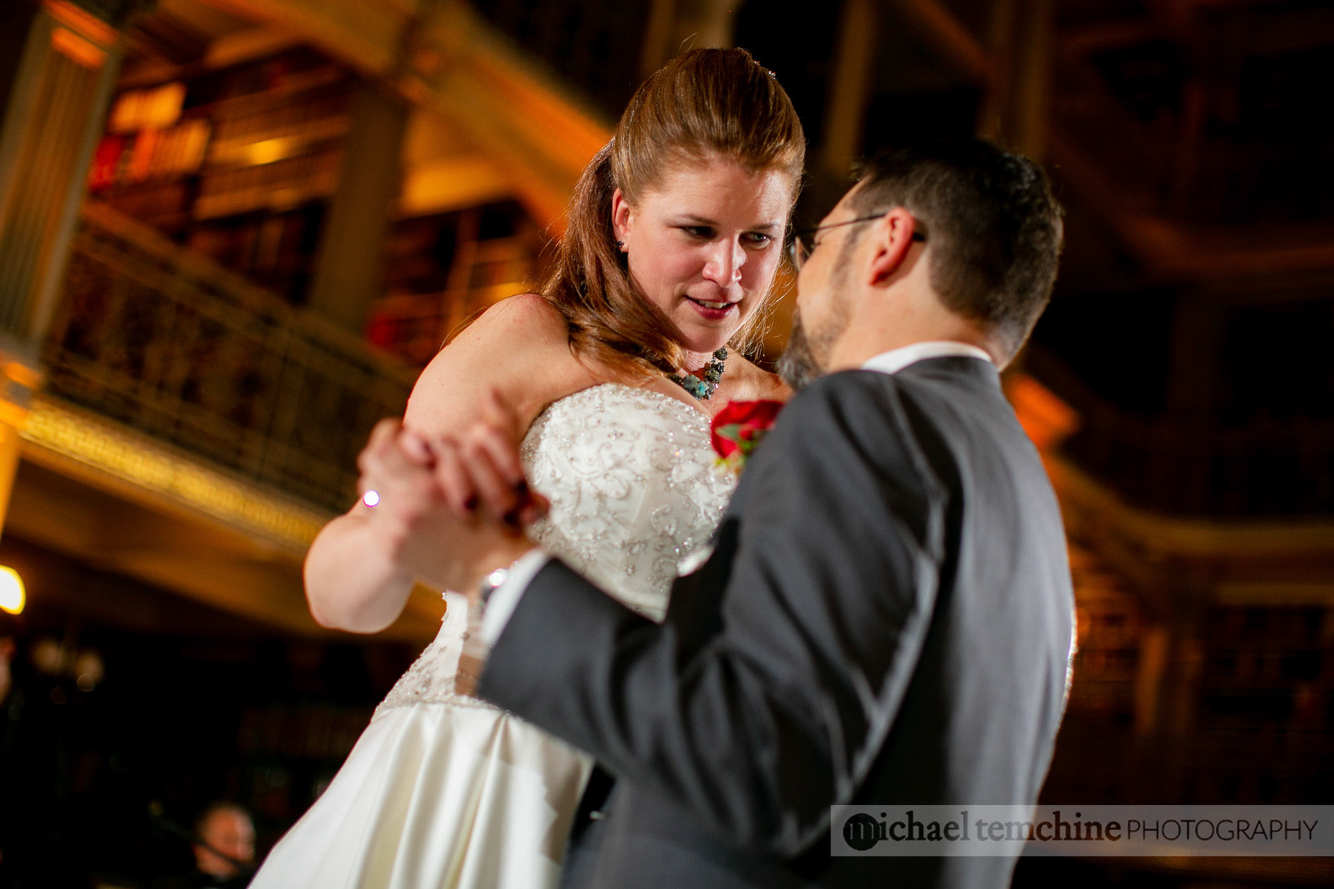Denise and Sylvain's Peabody Institute wedding on March 2, 2019 in Baltimore, MD