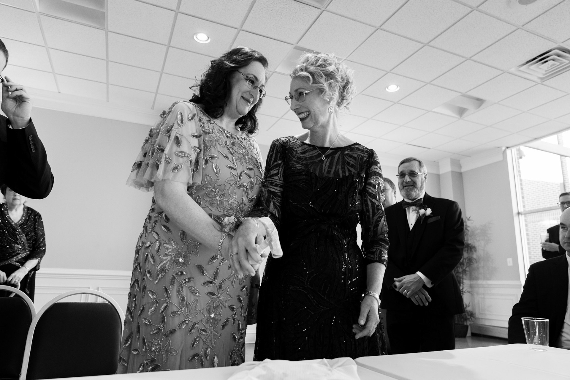 Wedding of Rebecca and Elliot at Beth Tfiloh in Pikesville, MD on Sunday, December 12, 2021.