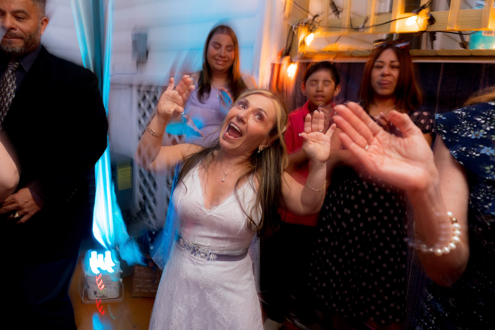 Marina and Mike’s intimate wedding at their home in Arlington, VA.