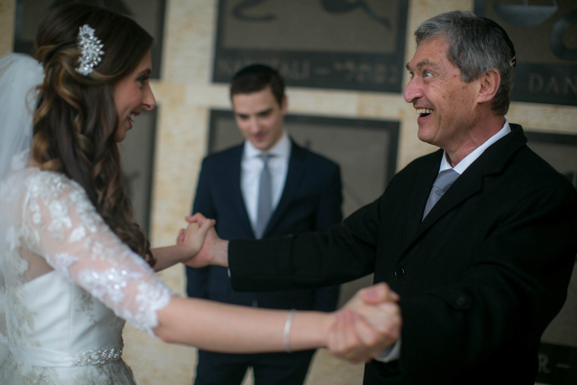 Rebecca and Gavriel's wedding at Shomrei Emunah on Sunday, November 22, 2015.