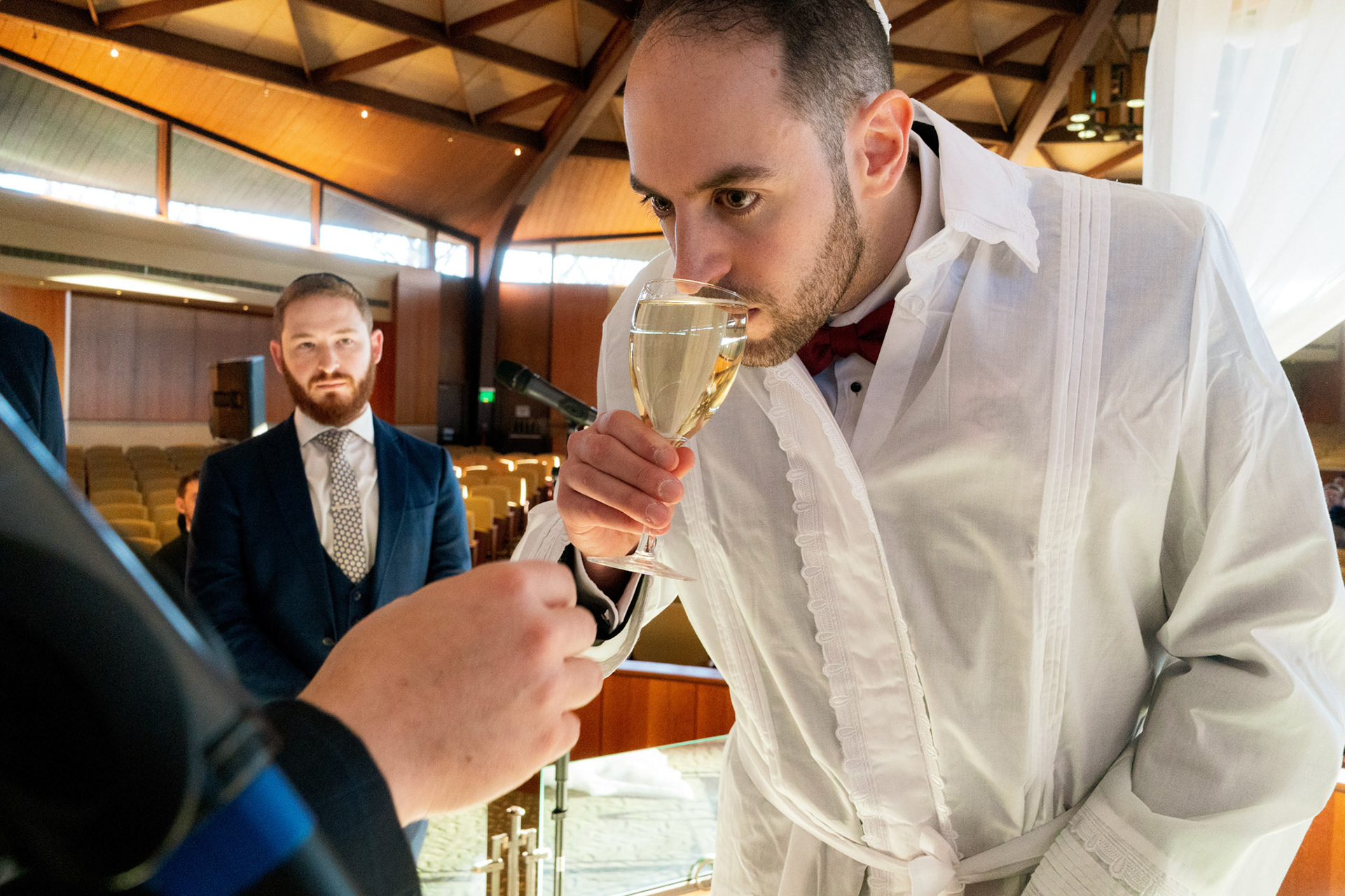 Wedding of Rebecca and Elliot at Beth Tfiloh in Pikesville, MD on Sunday, December 12, 2021.